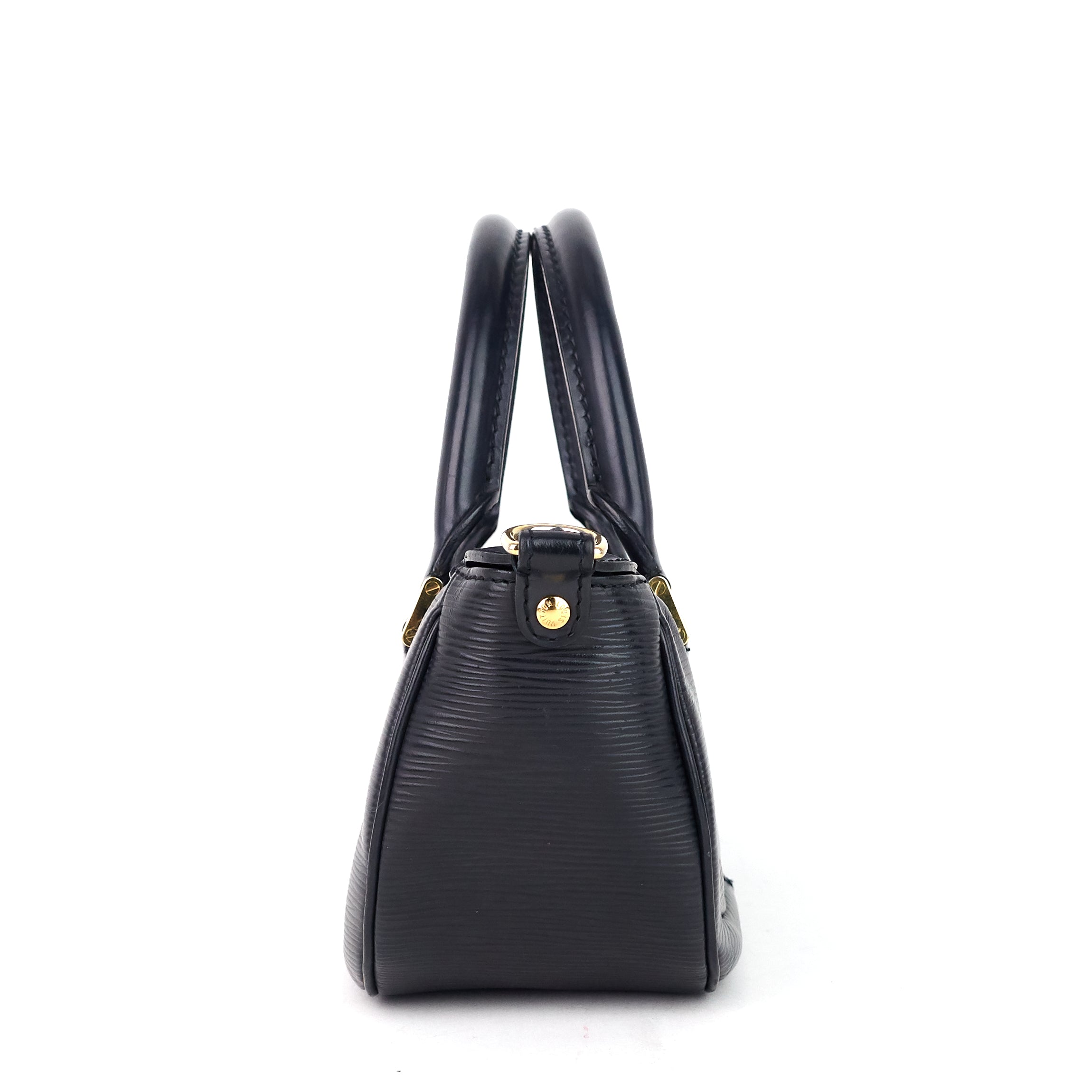 Louis Vuitto Dhanura Black Epi Leather Handbag