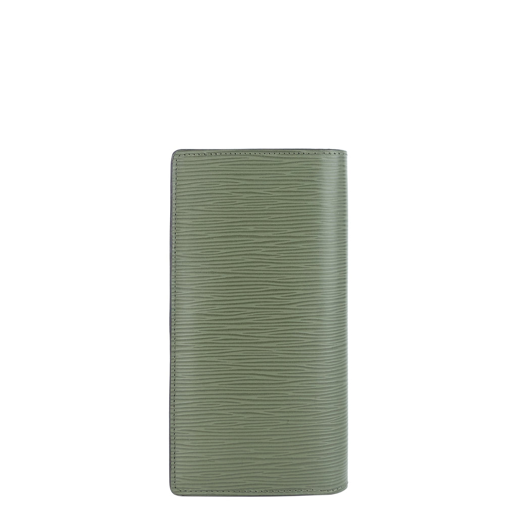 Louis Vuitto Brazza Green Epi Leather Wallet