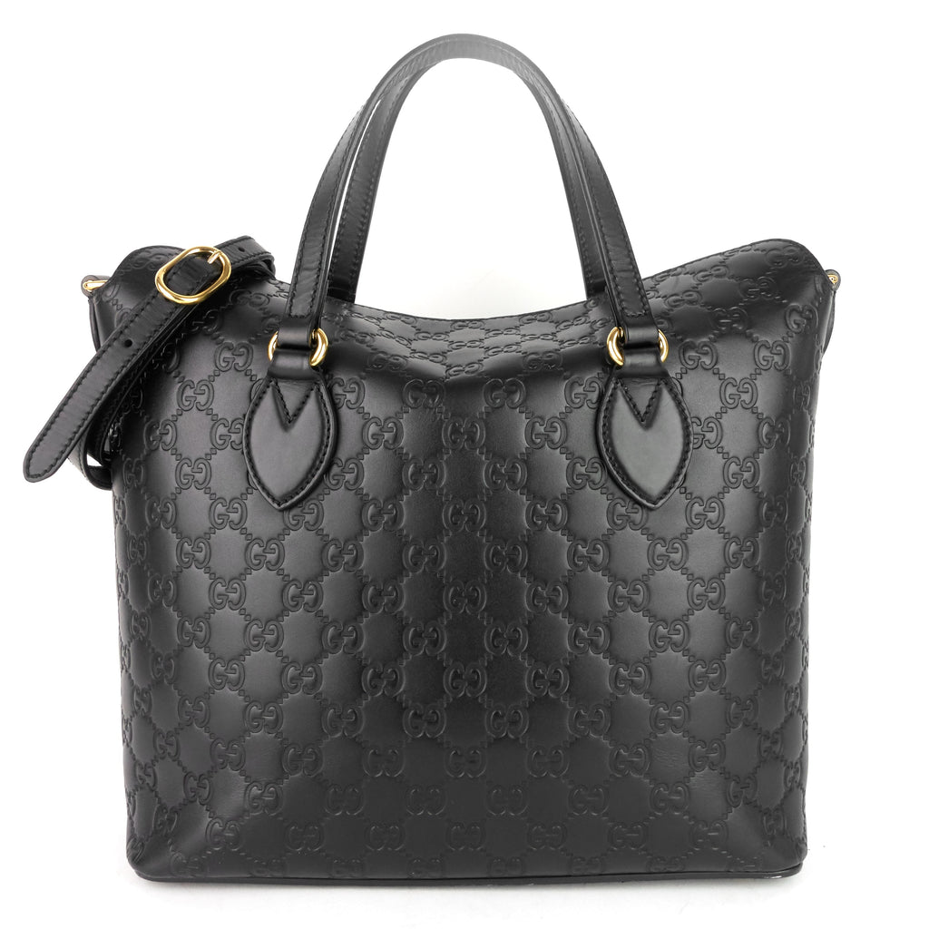 Gucci Signature Top Handle Guccissima Bag
