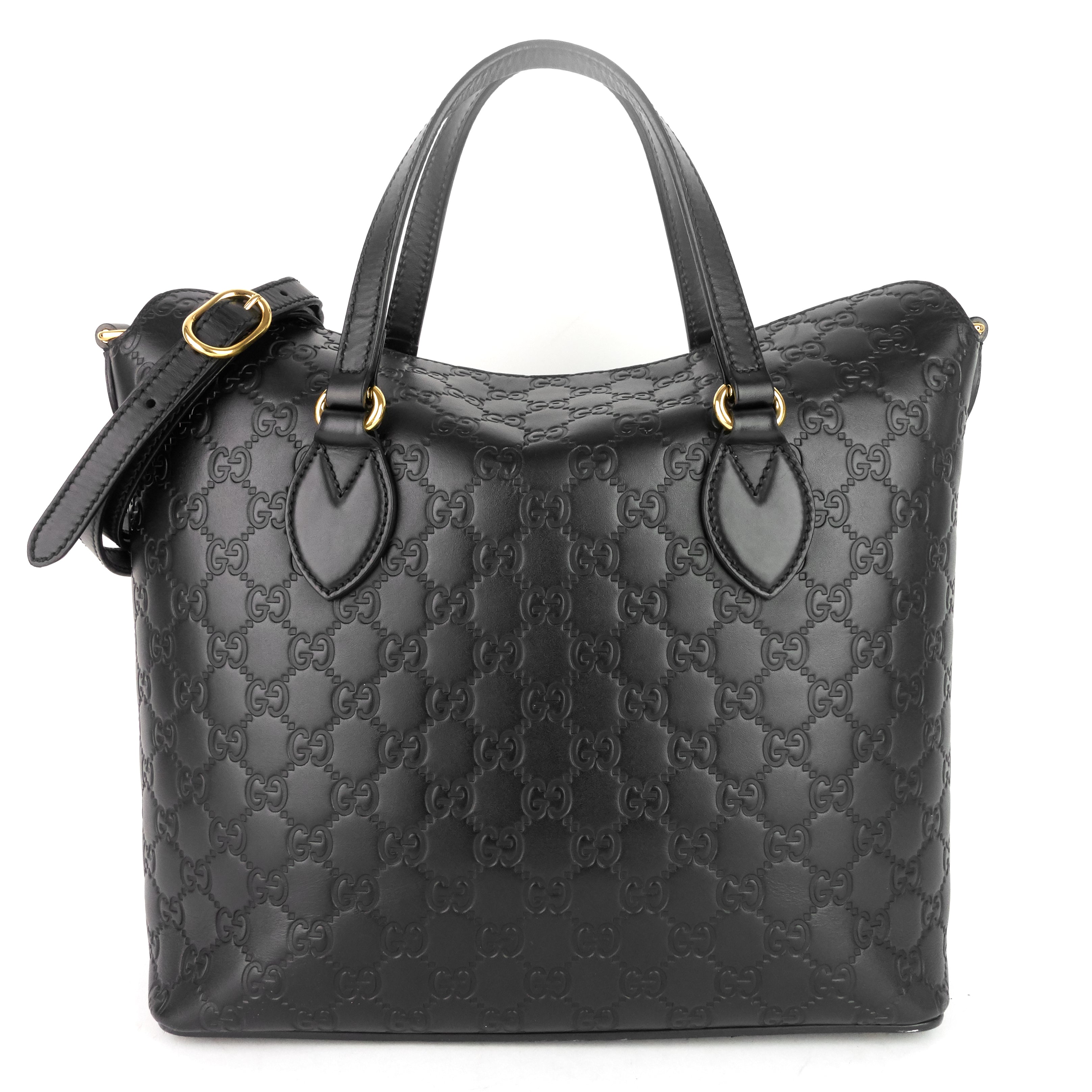 Gucci Signature Top Handle Guccissima Bag