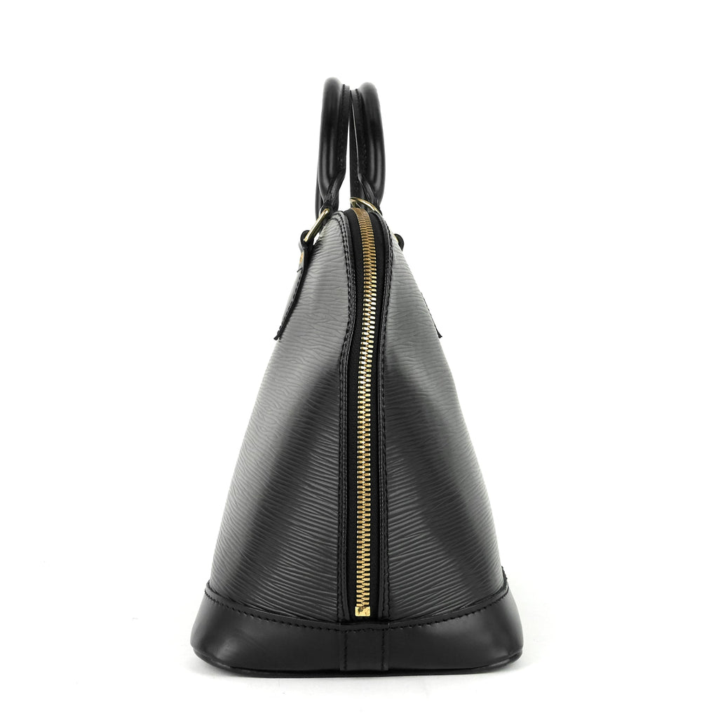 Louis Vuitto Alma Black Epi Leather Bag