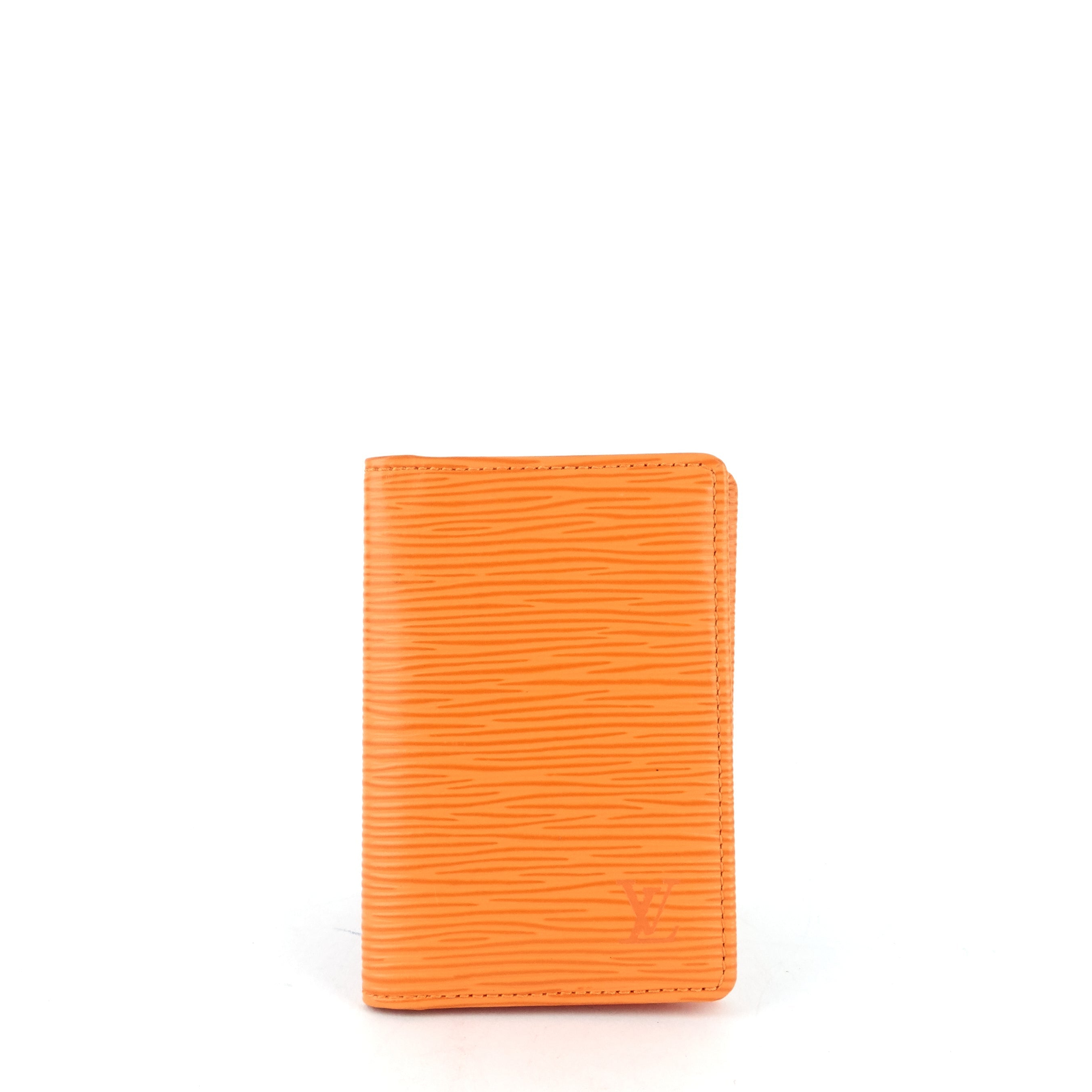 Louis Vuitto Orange Epi Leather Card Holder