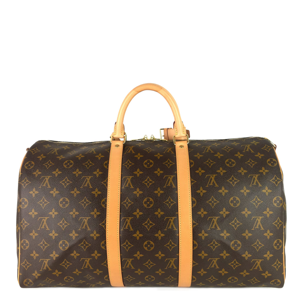 Louis Vuitto Keepall 50 BandouliÃ¨re Monogram Canvas Bag