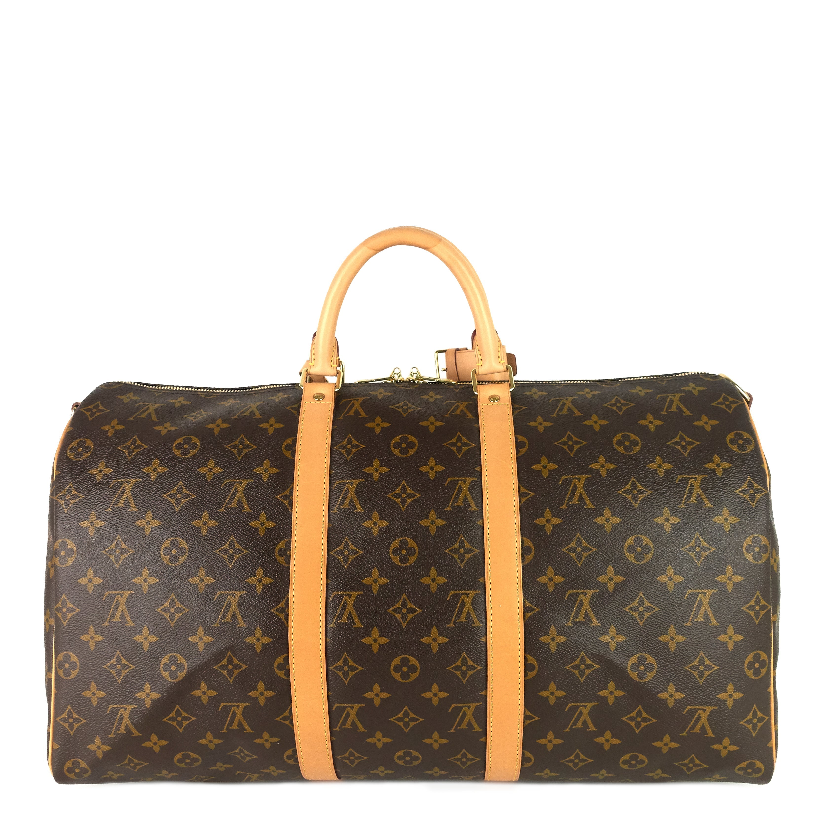Louis Vuitto Keepall 50 BandouliÃ¨re Monogram Canvas Bag