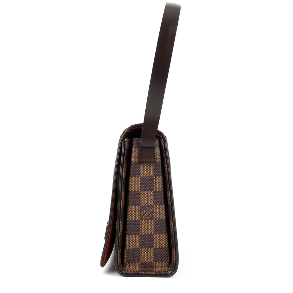 Louis Vuitto Tribeca Long Damier Ebene Canvas Bag