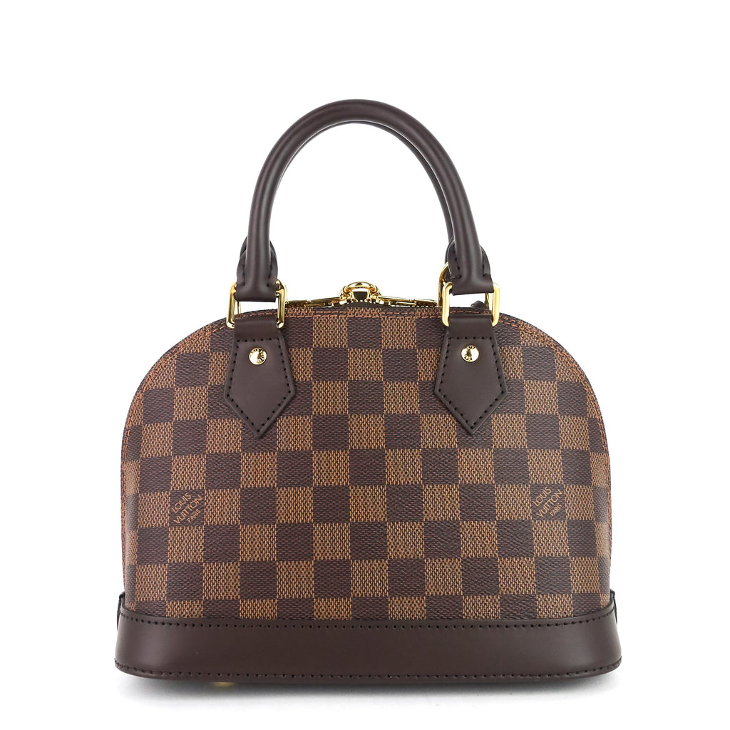 Louis Vuitto Alma BB Damier Ebene Canvas Handbag
