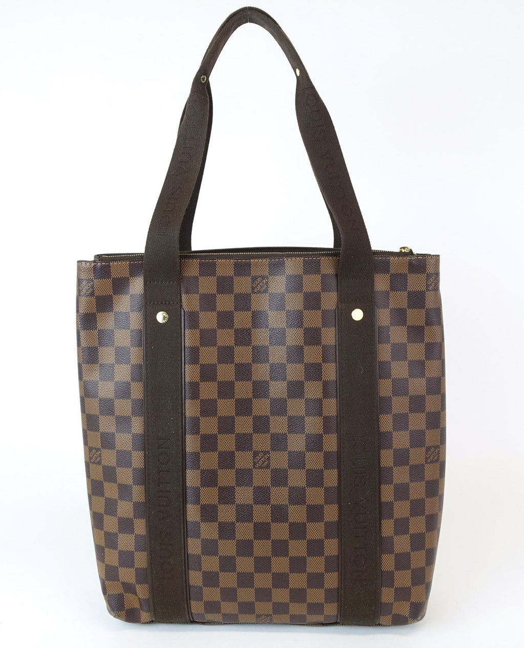 Louis Vuitto Cabas Beaubourg Damier Ebene Canvas Tote Bag