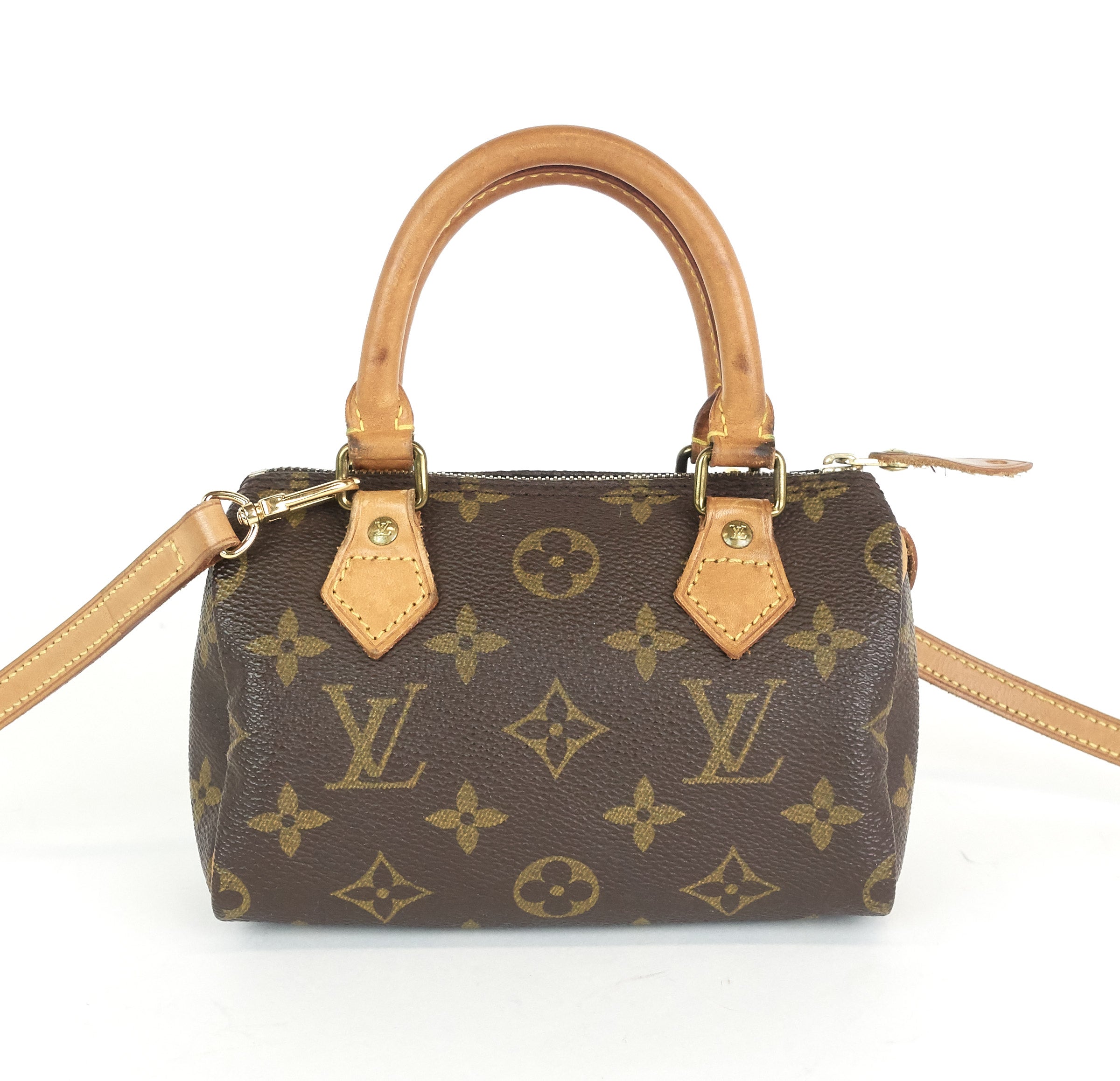 Louis Vuitto Mini Speedy Sac HL Monogram Canvas Handbag with Strap
