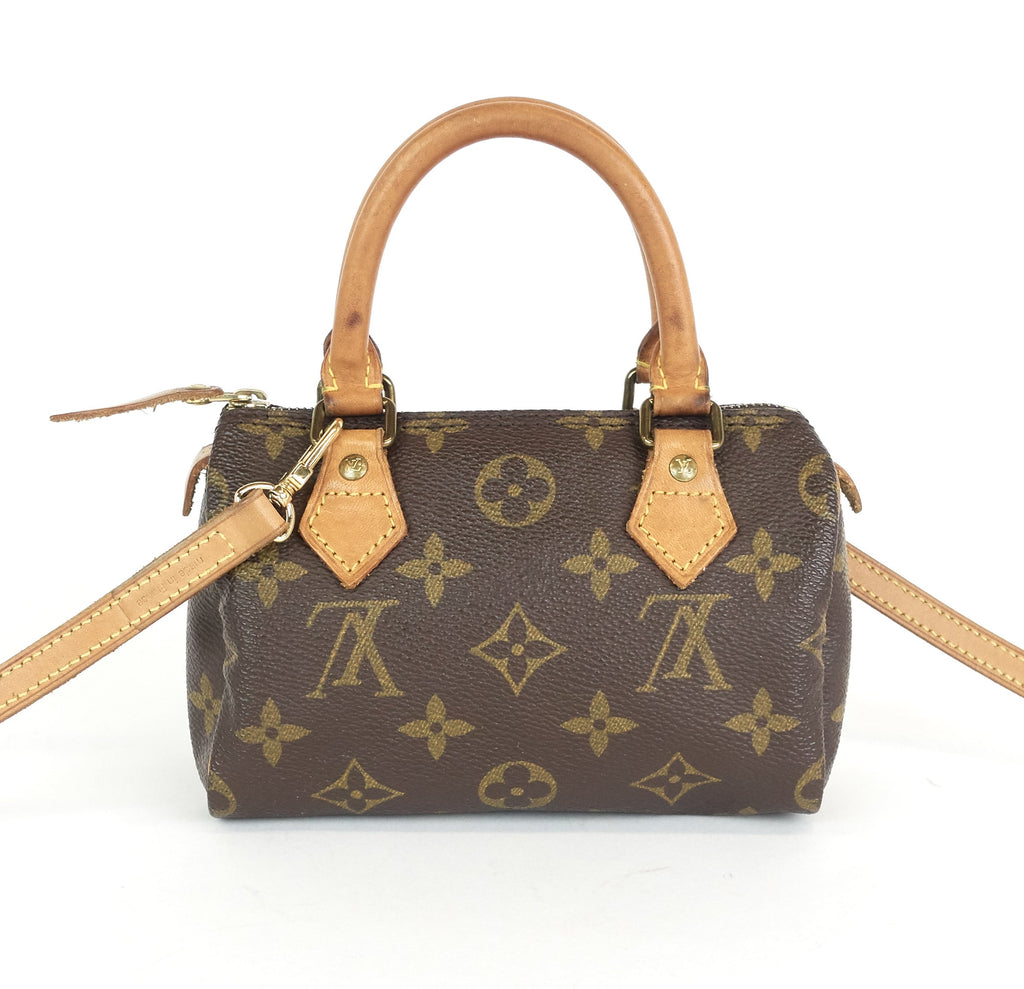 Louis Vuitto Mini Speedy Sac HL Monogram Canvas Handbag with Strap