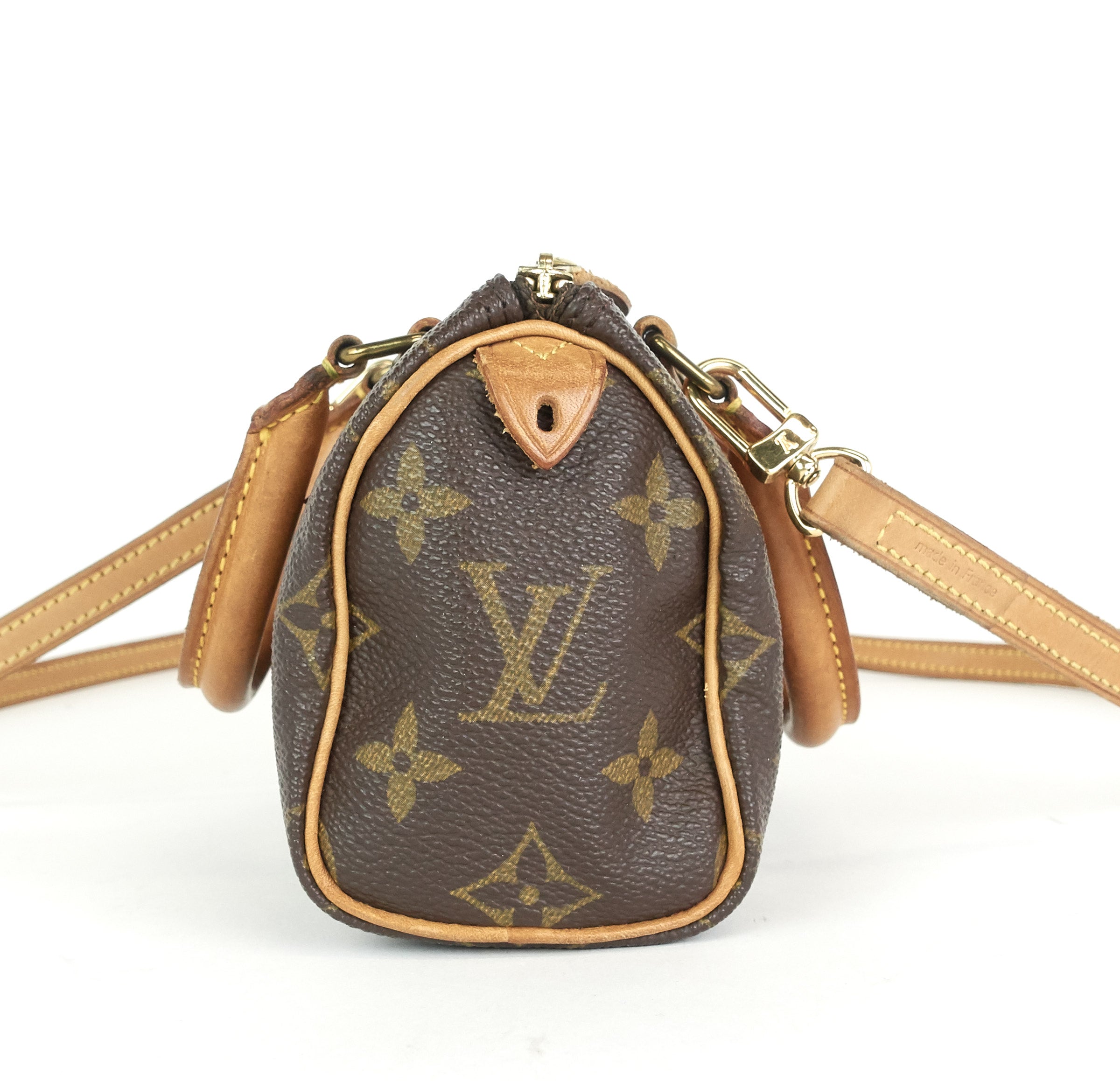 Louis Vuitto Mini Speedy Sac HL Monogram Canvas Handbag with Strap