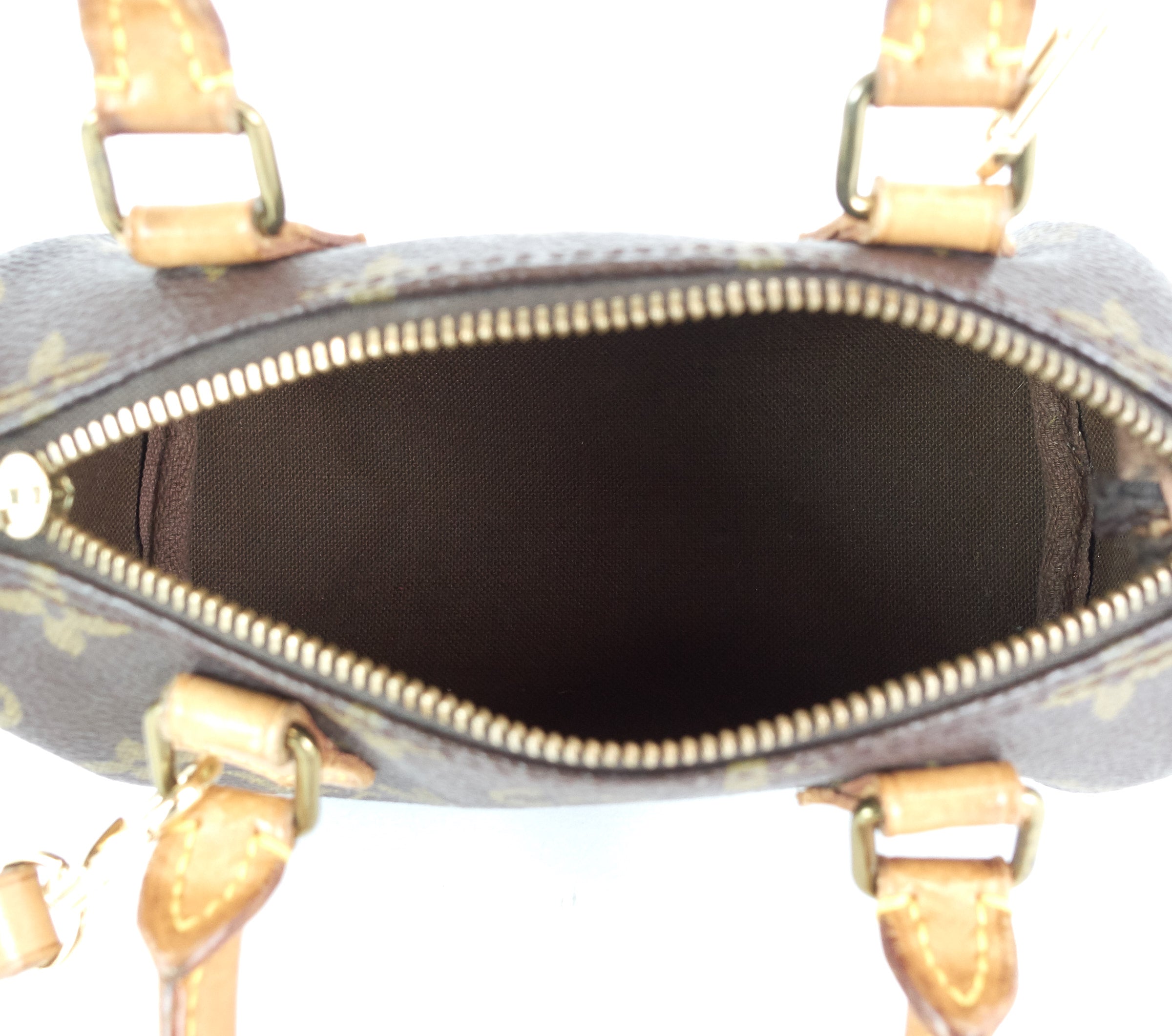 Louis Vuitto Mini Speedy Sac HL Monogram Canvas Handbag with Strap