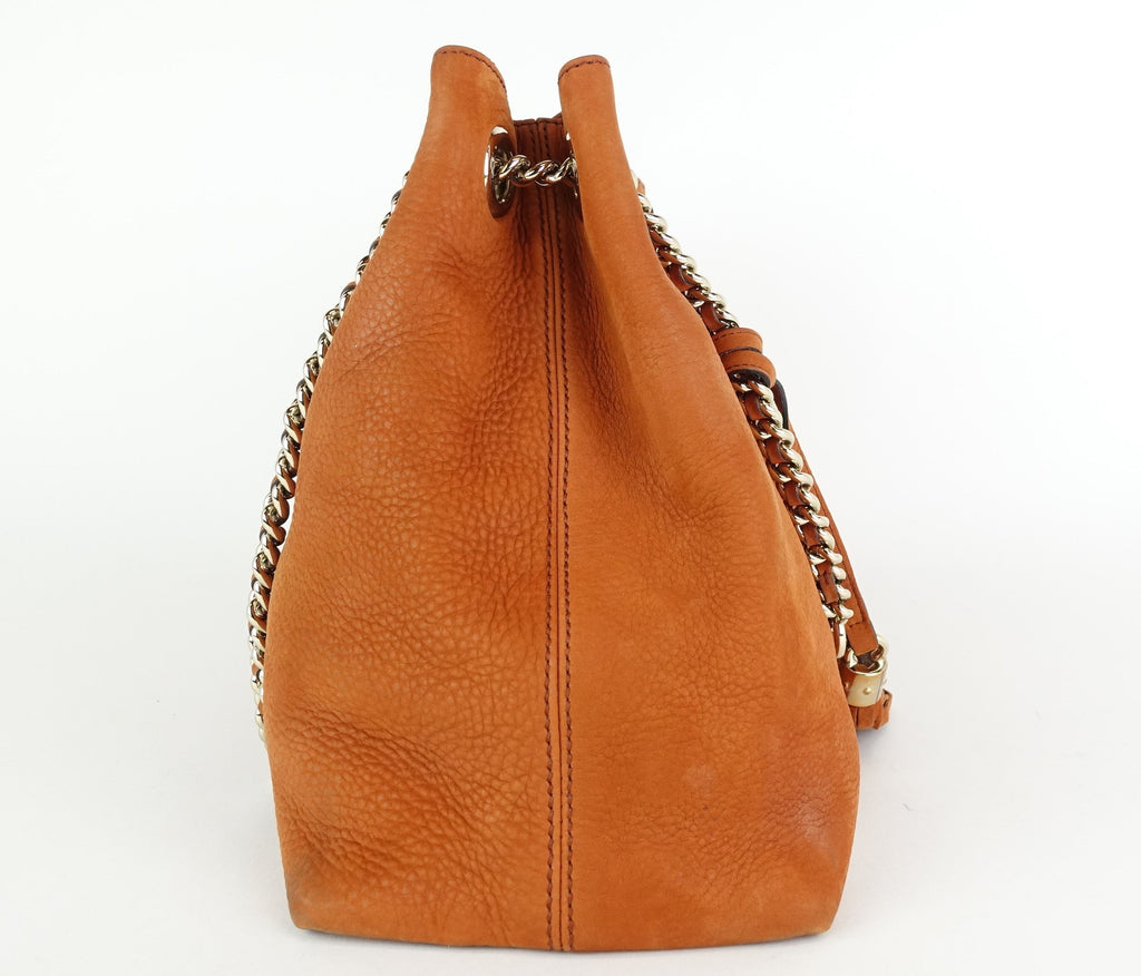 Gucci Soho Chain Strap Nubuck Leather Handbag