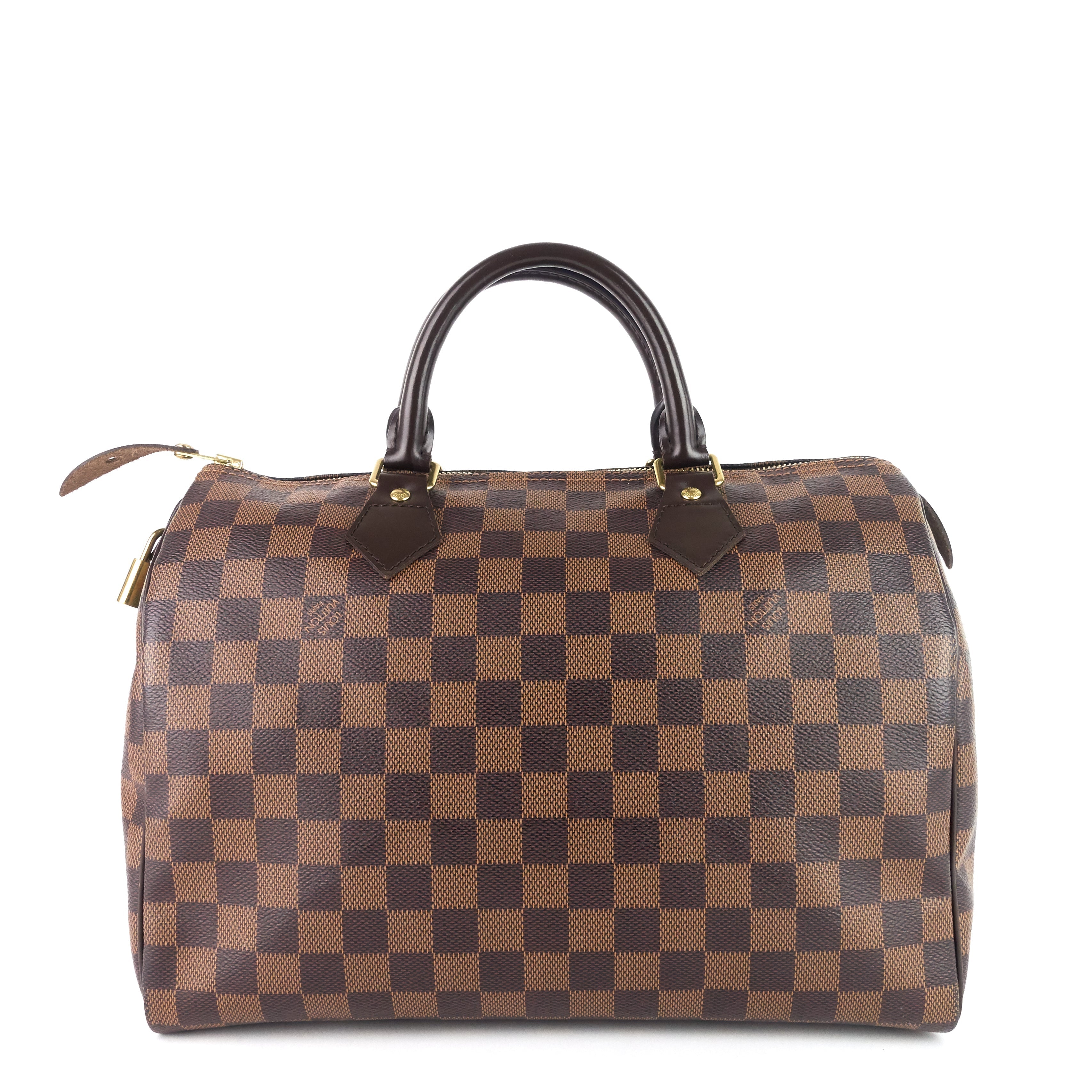 Louis Vuitto Speedy 30 Damier Ebene Canvas Bag