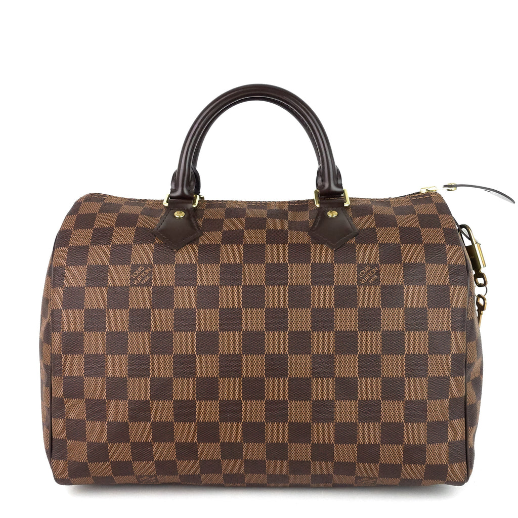 Louis Vuitto Speedy 30 Damier Ebene Canvas Bag