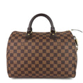 Louis Vuitto Speedy 30 Damier Ebene Canvas Bag