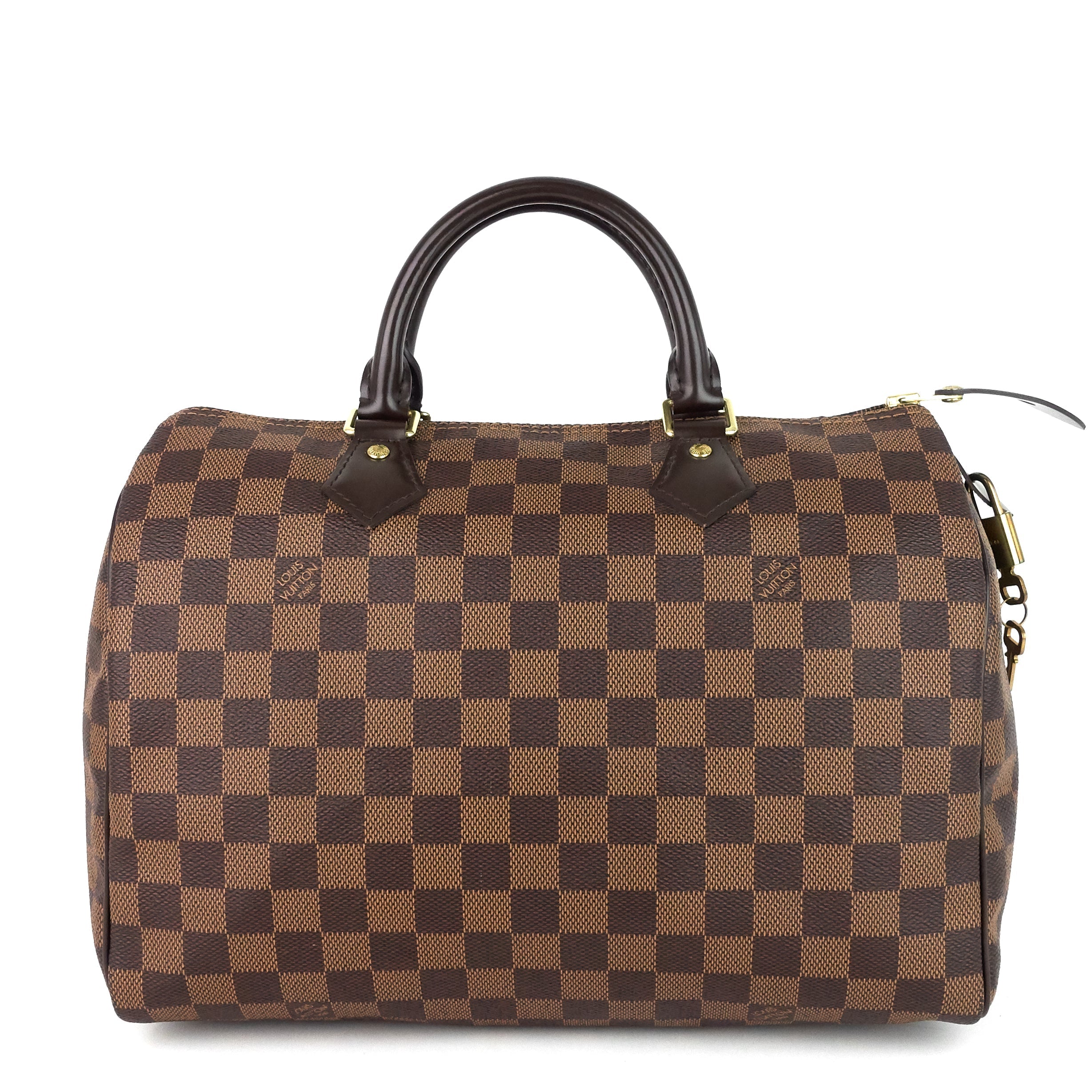 Louis Vuitto Speedy 30 Damier Ebene Canvas Bag