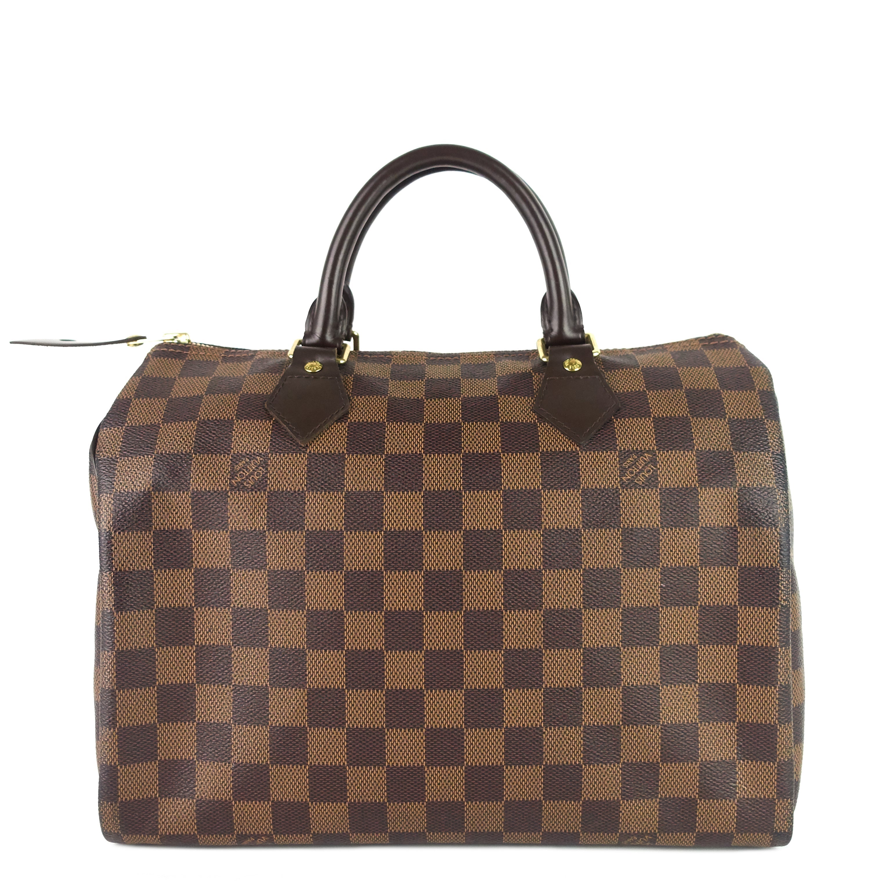 Louis Vuitto Speedy 30 Damier Ebene Canvas Bag