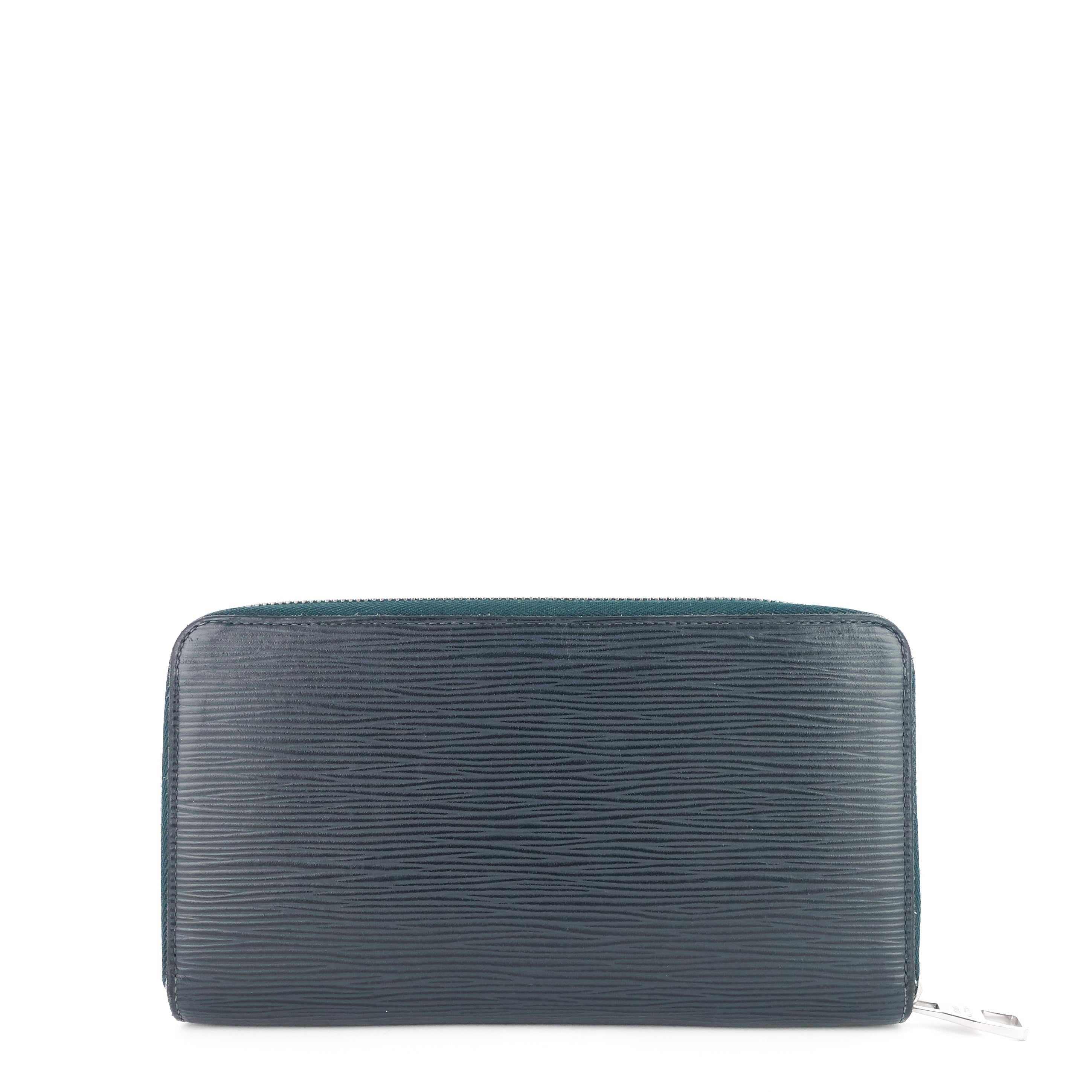 Louis Vuitto Zippy Navy Blue Epi Leather Organizer Wallet
