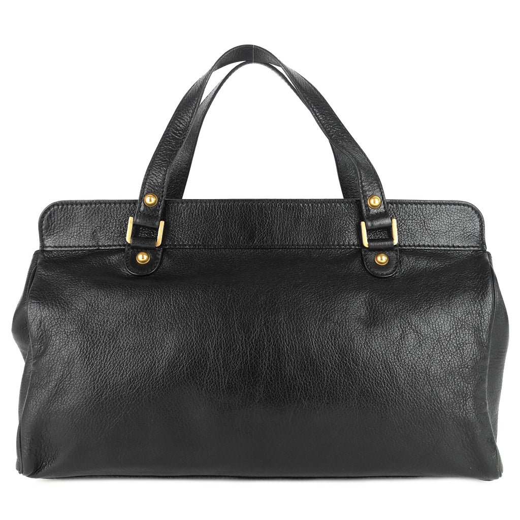 Blondie Leather Monogram Logo Handbag