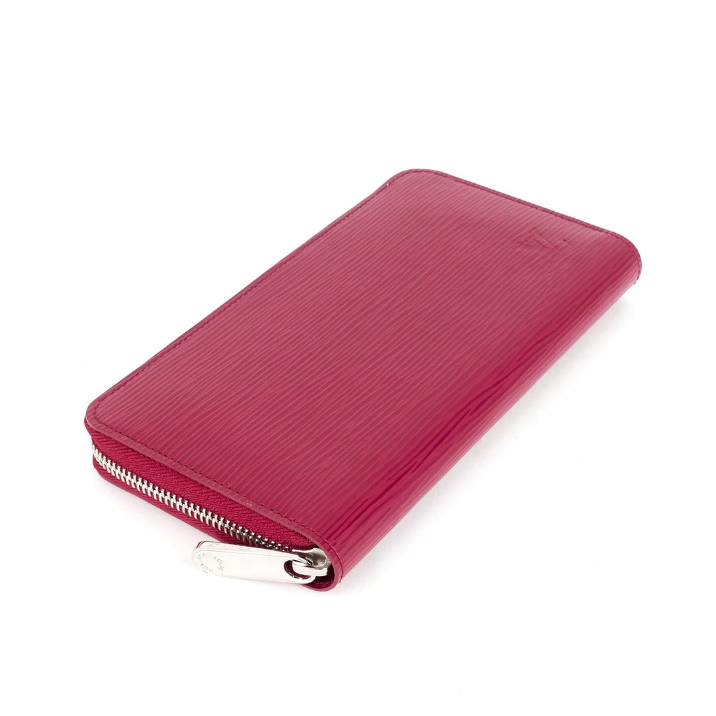 Louis Vuitto Zippy Wallet Fuchsia Epi Leather Wallet