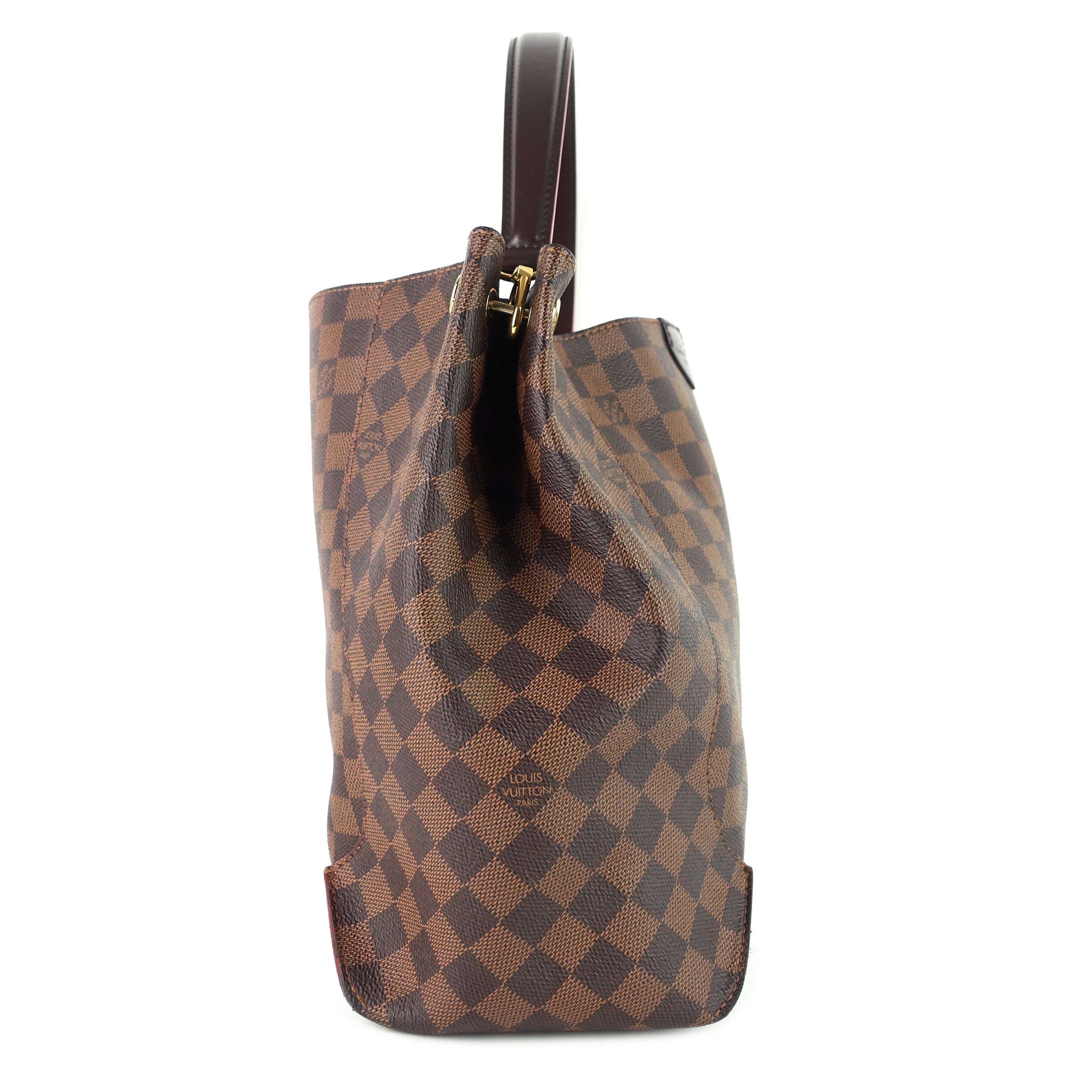 Louis Vuitto Caissa Damier Ebene Canvas Tote Bag