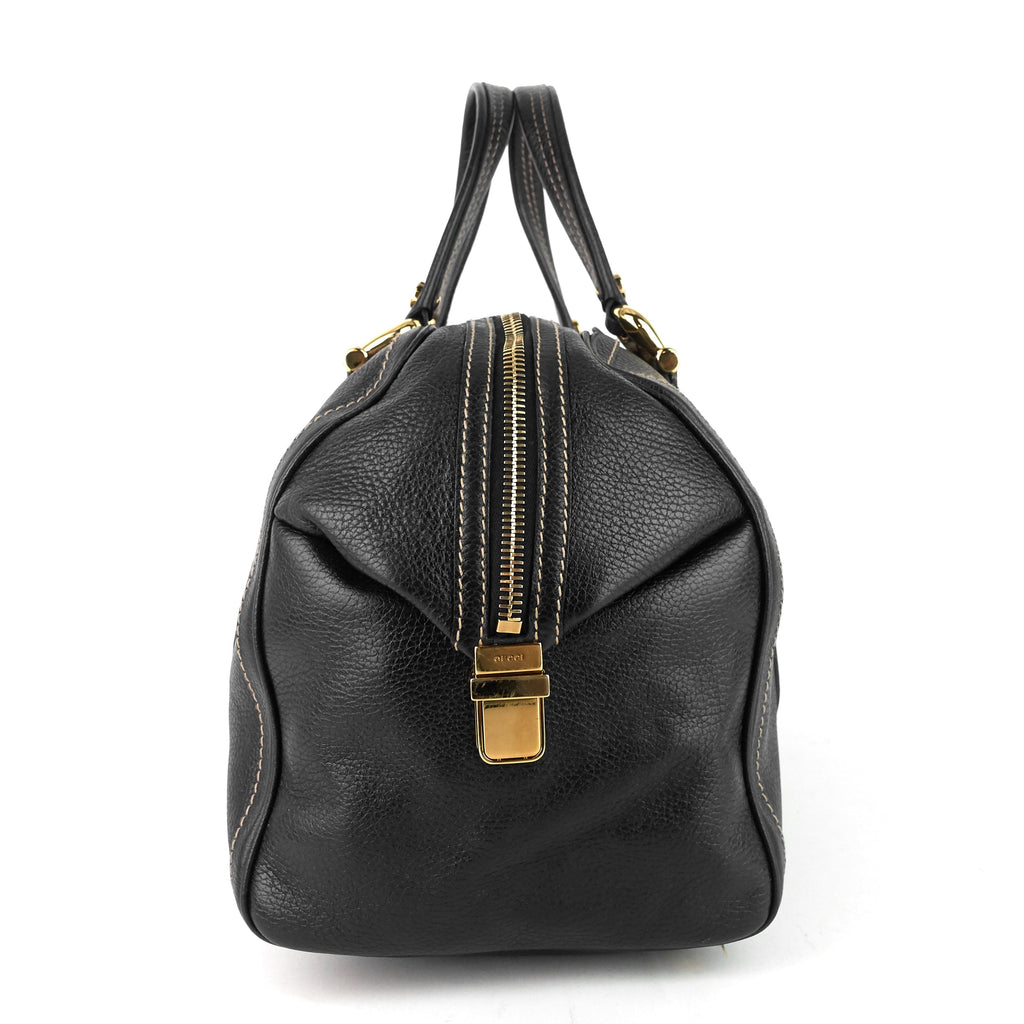 Gucci Aviatrix Large Leather Boston Bag