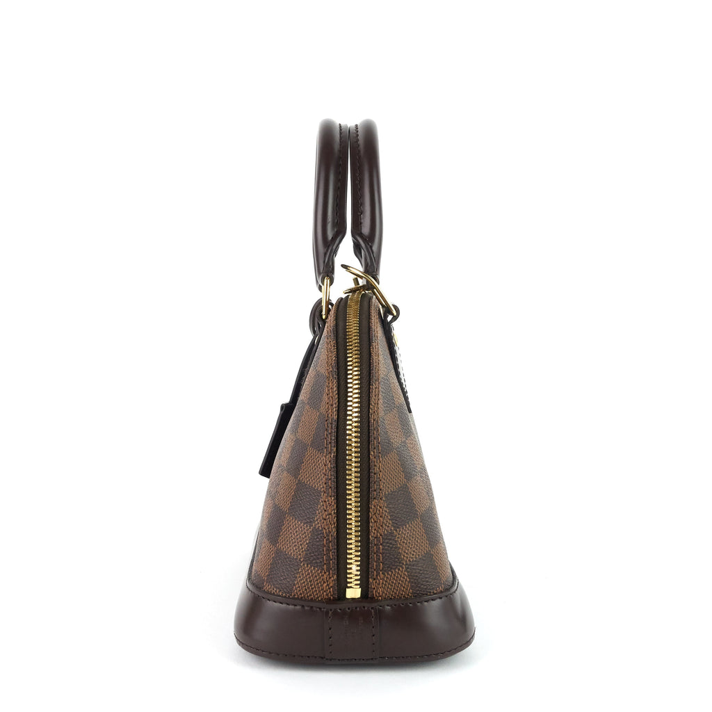 Louis Vuitto Alma BB Damier Ebene Canvas Handbag