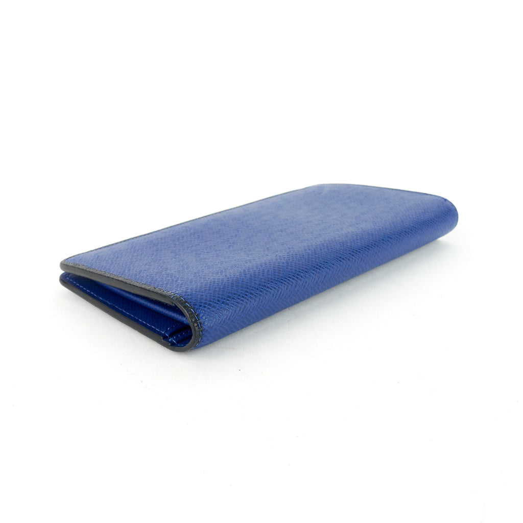 Louis Vuitto Brazza Blue Epi Leather Wallet