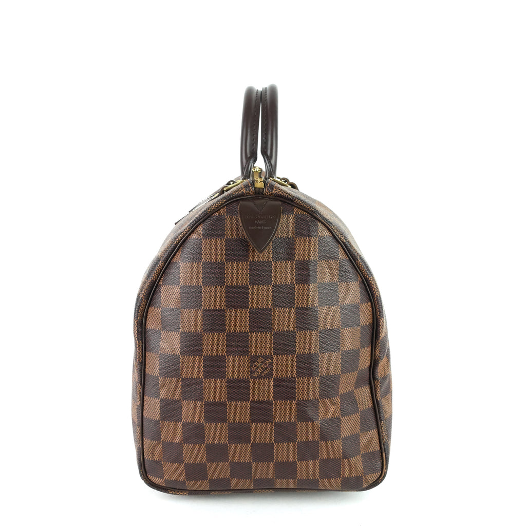 Louis Vuitto Speedy 35 Damier Ebene Canvas Bag