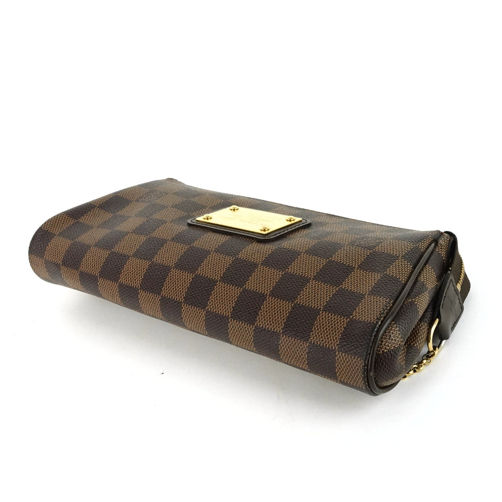 Louis Vuitto Eva Damier Ebene Canvas Crossbody Bag