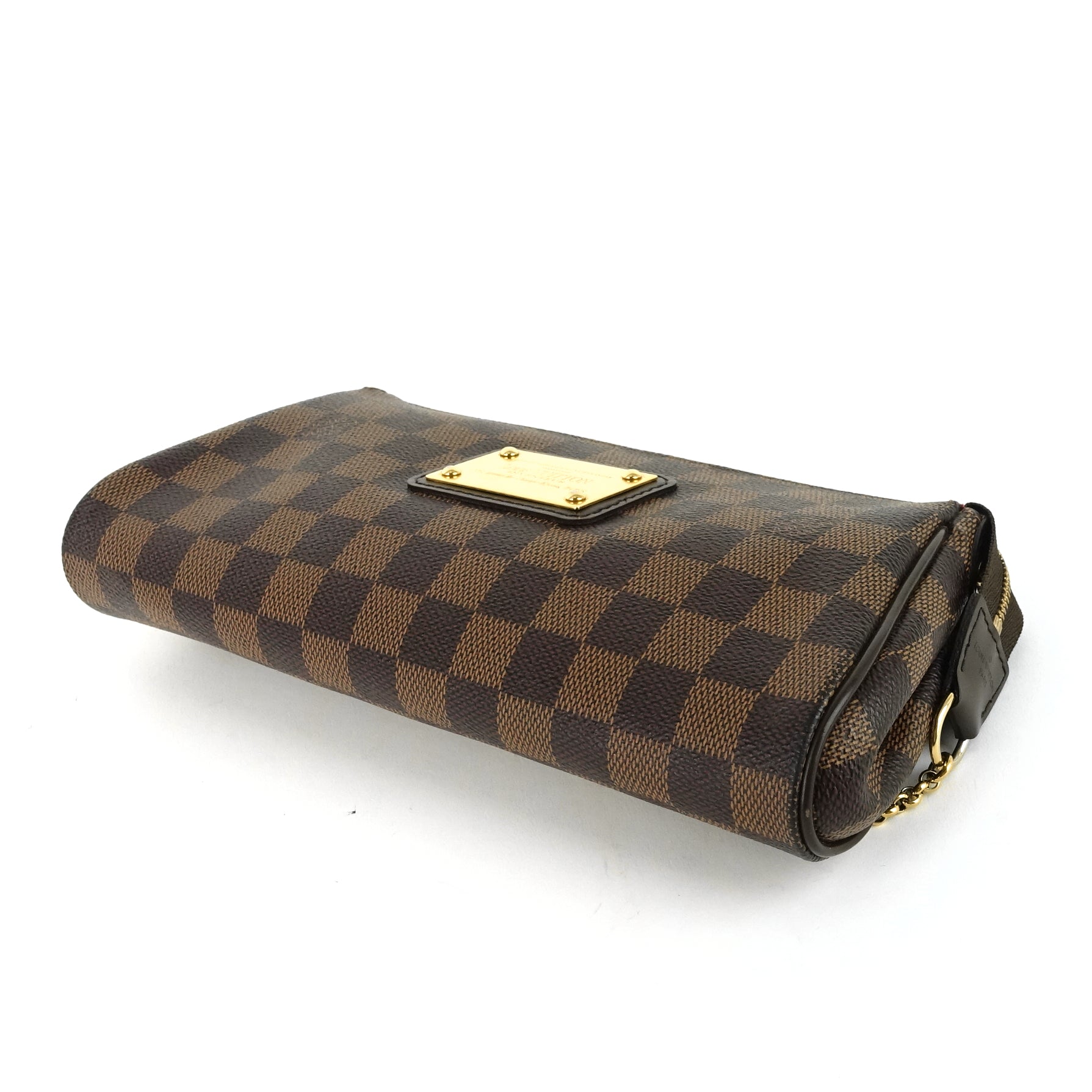 Louis Vuitto Eva Damier Ebene Canvas Crossbody Bag