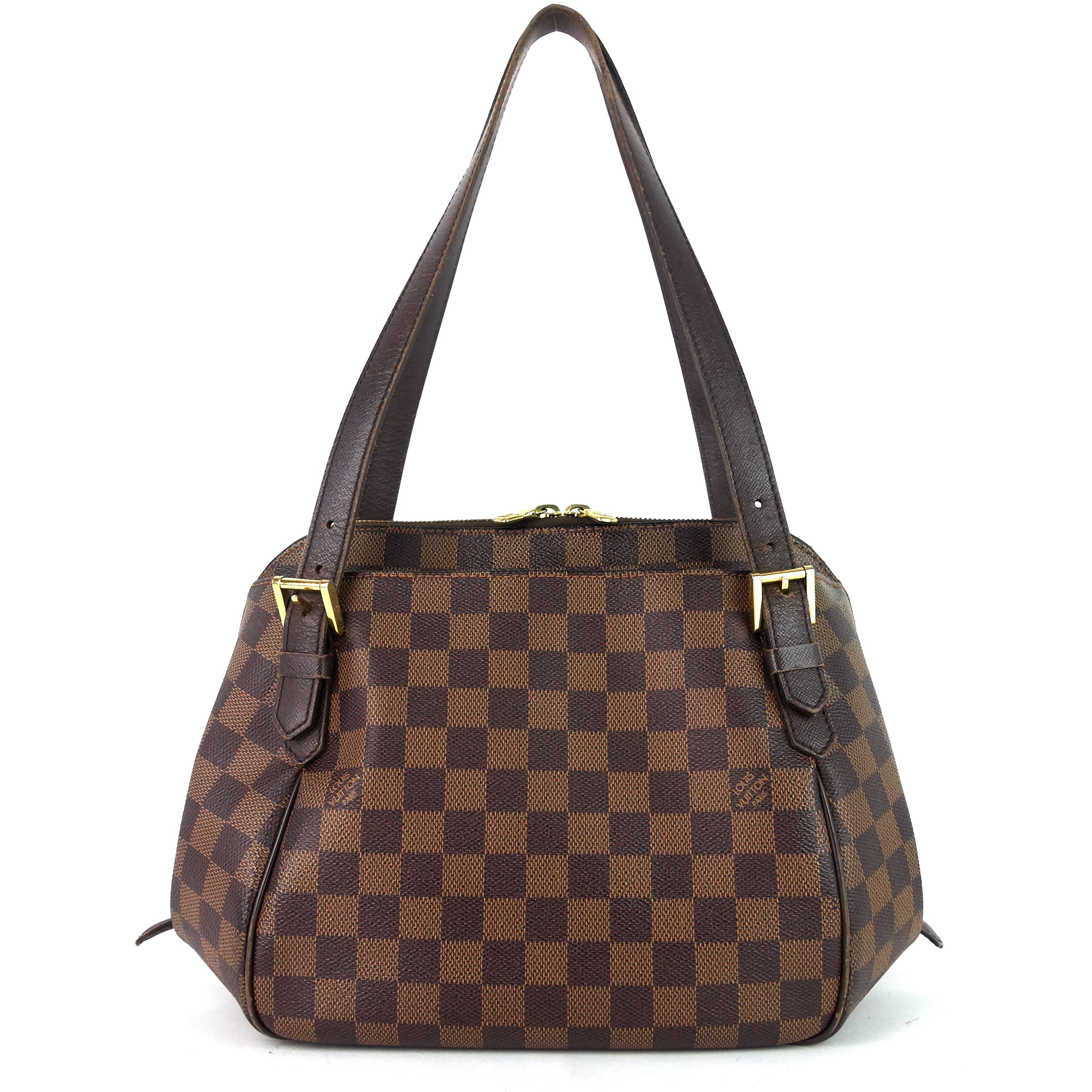 Louis Vuitto Belem MM Damier Ebene Canvas Bag