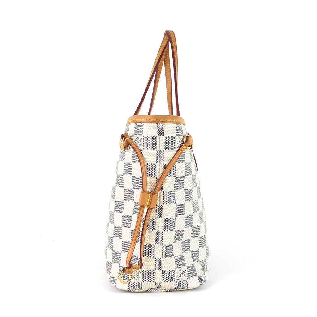 Louis Vuitto Neverfull PM Damier Azur Canvas Bag