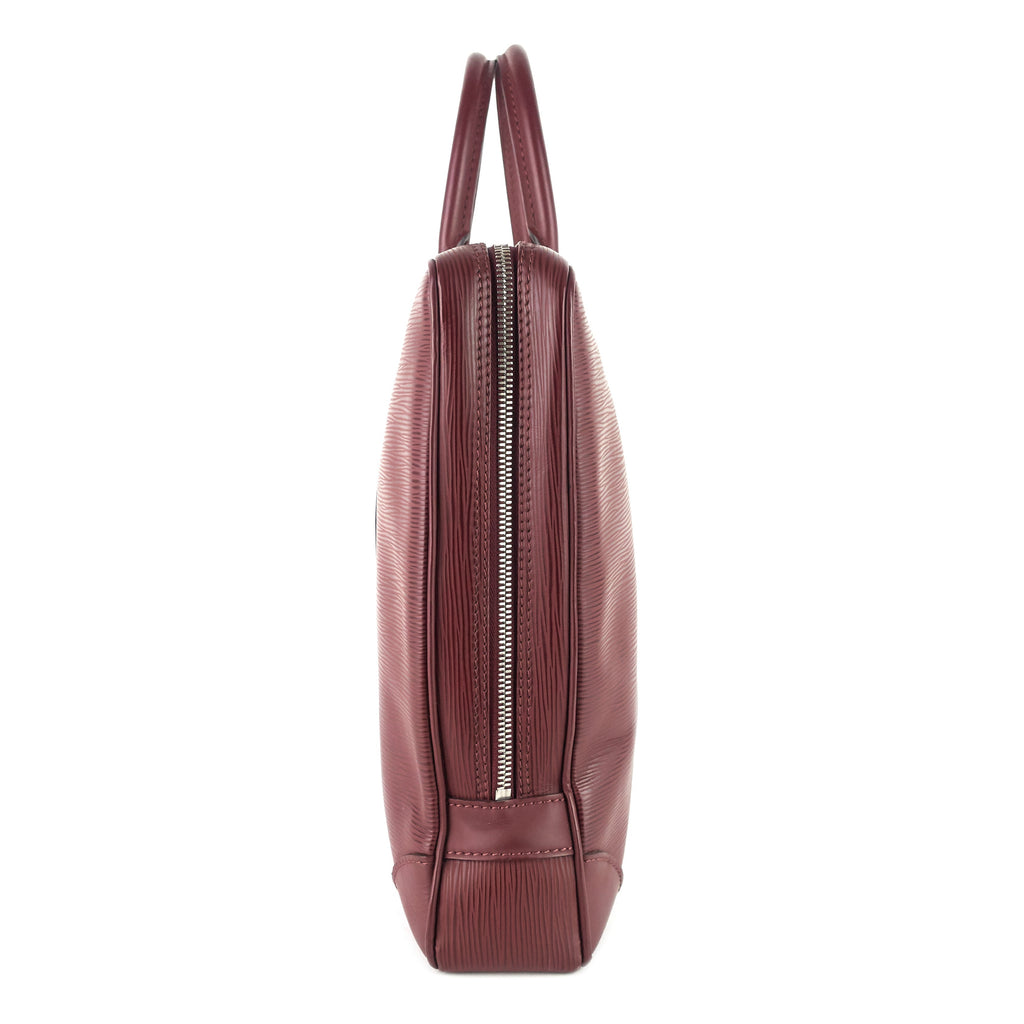 Louis Vuitto Porte-Documents Voyage Burgundy Epi Leather Briefcase Bag