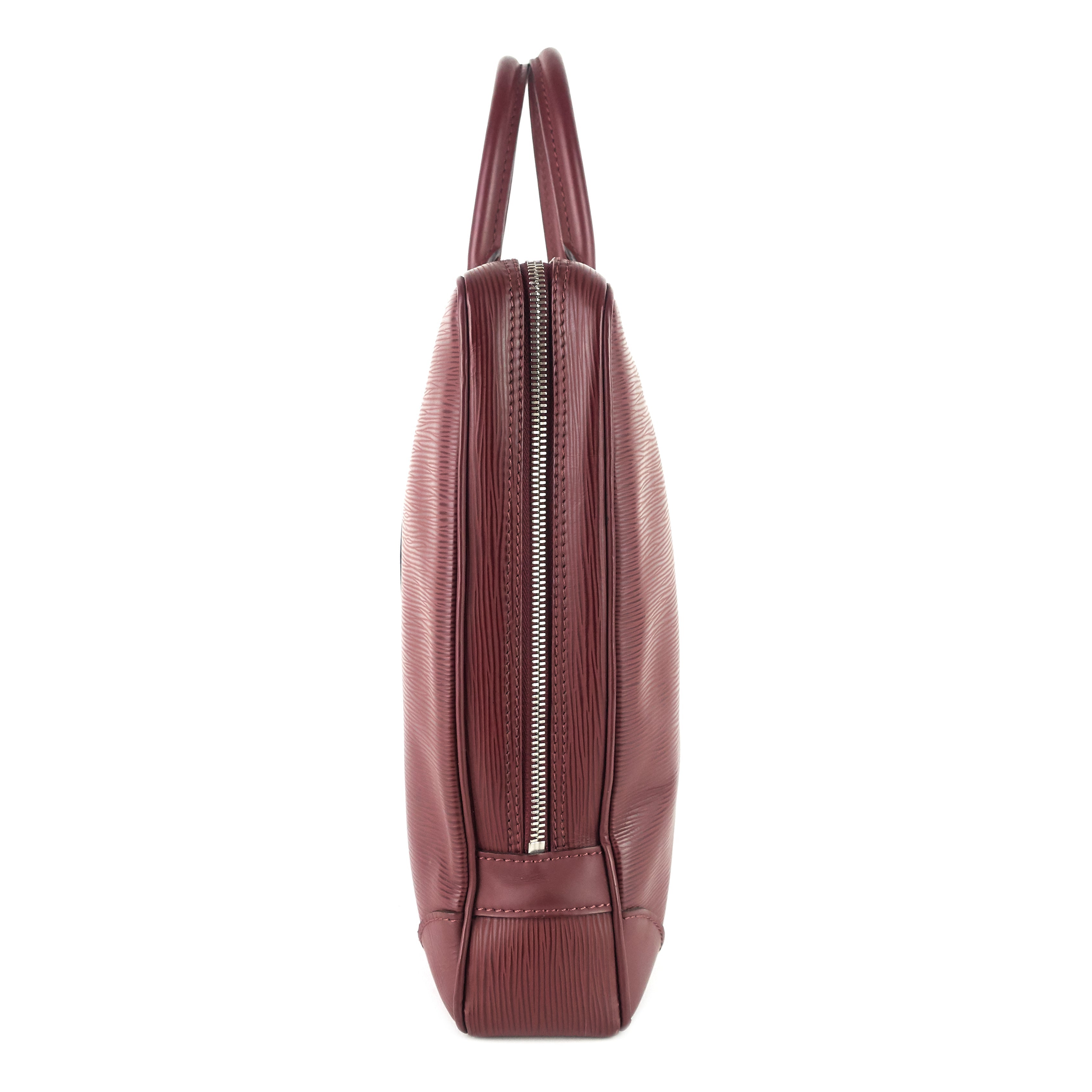 Louis Vuitto Porte-Documents Voyage Burgundy Epi Leather Briefcase Bag
