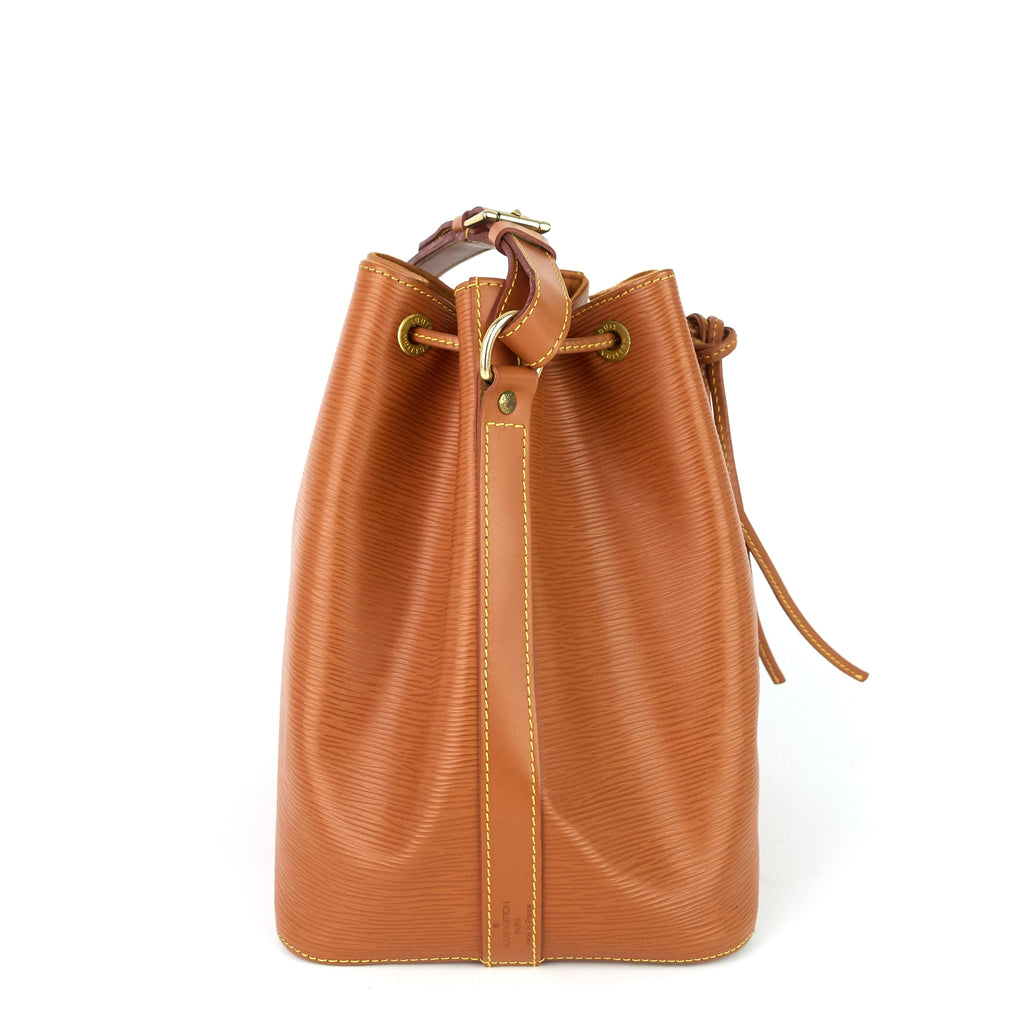 Louis Vuitto Petit NoÃ© Cipango Gold Epi Leather Bag