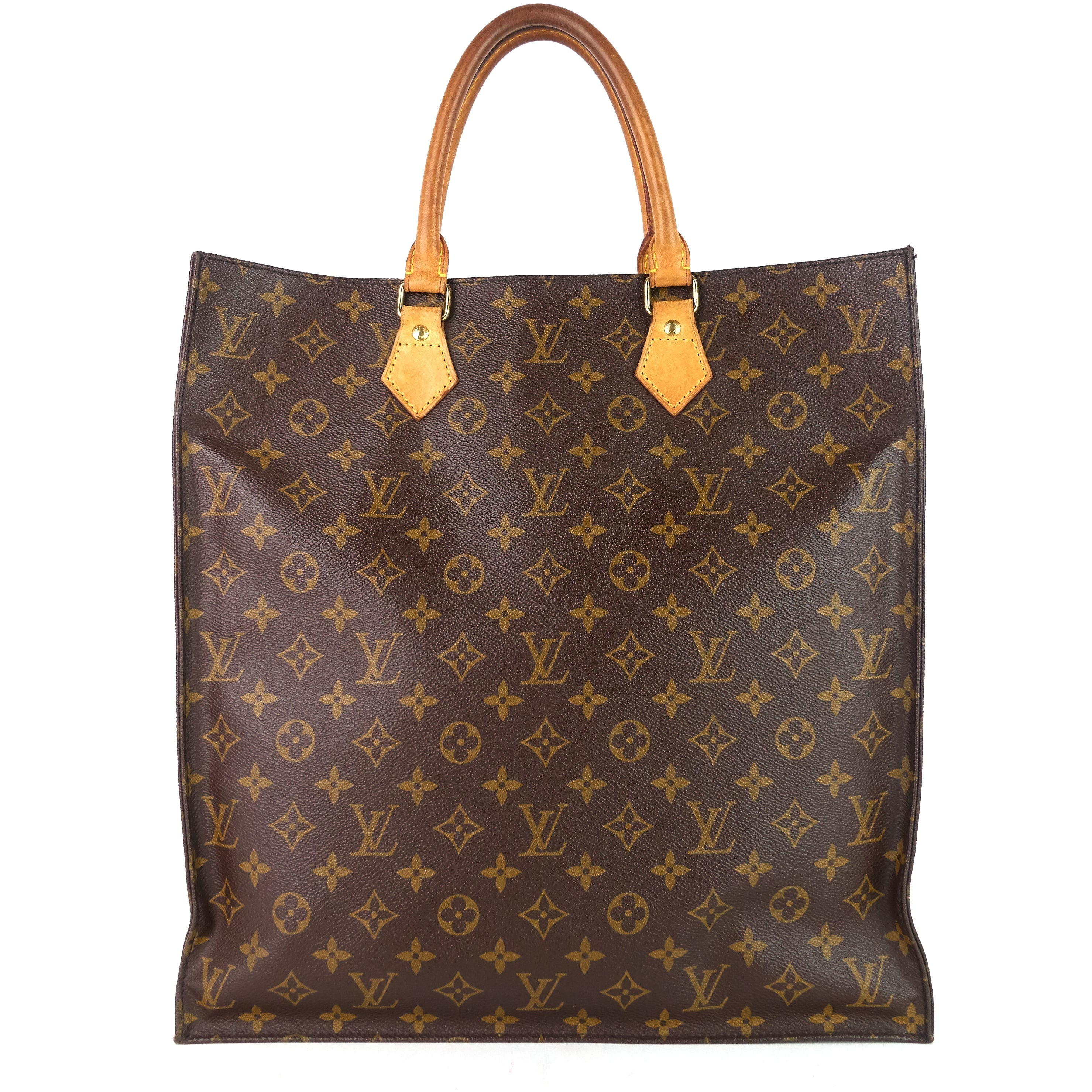 Louis Vuitto Sac Plat GM Monogram Canvas Handbag