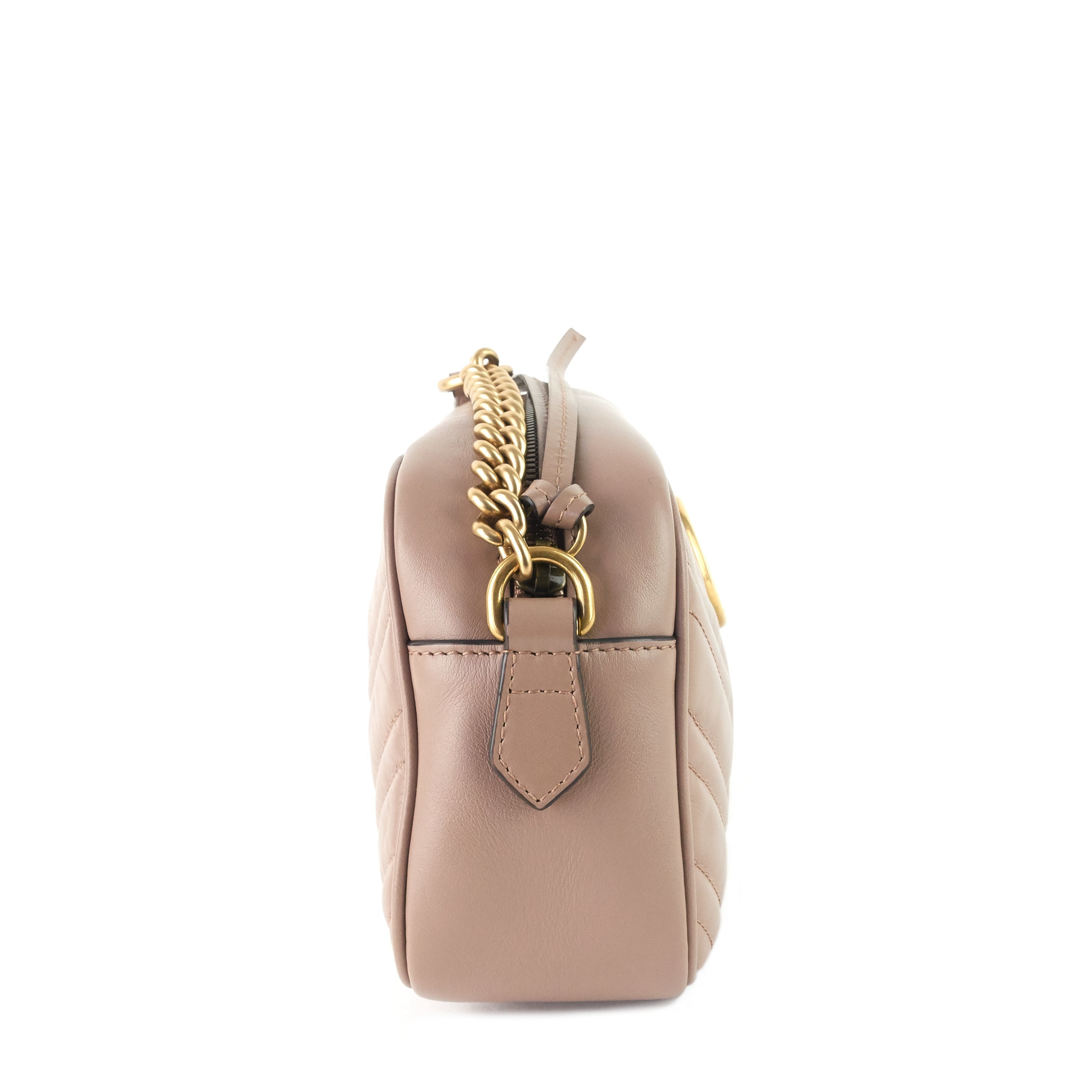 Gucci GG Marmont Small MatelassÃ© Calfskin Camera Bag