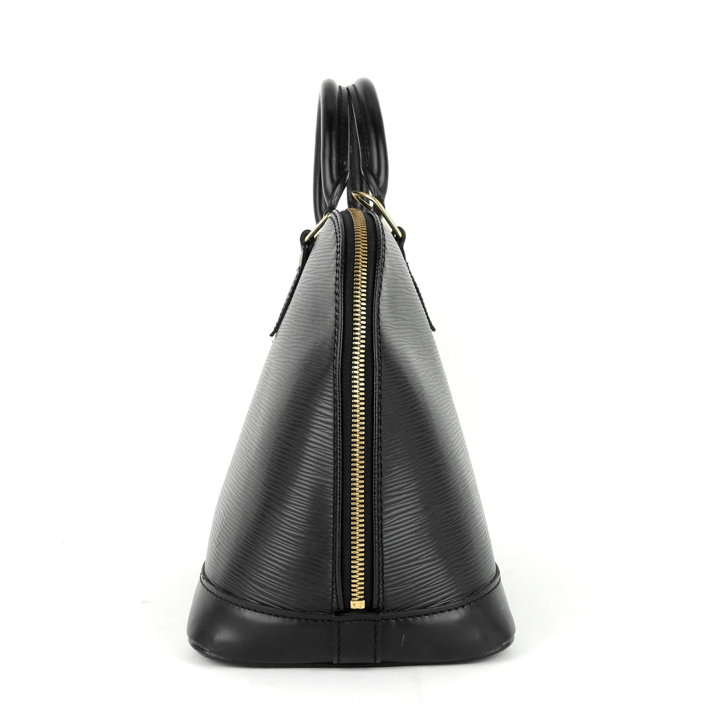 Louis Vuitto Alma Black Epi Leather Bag