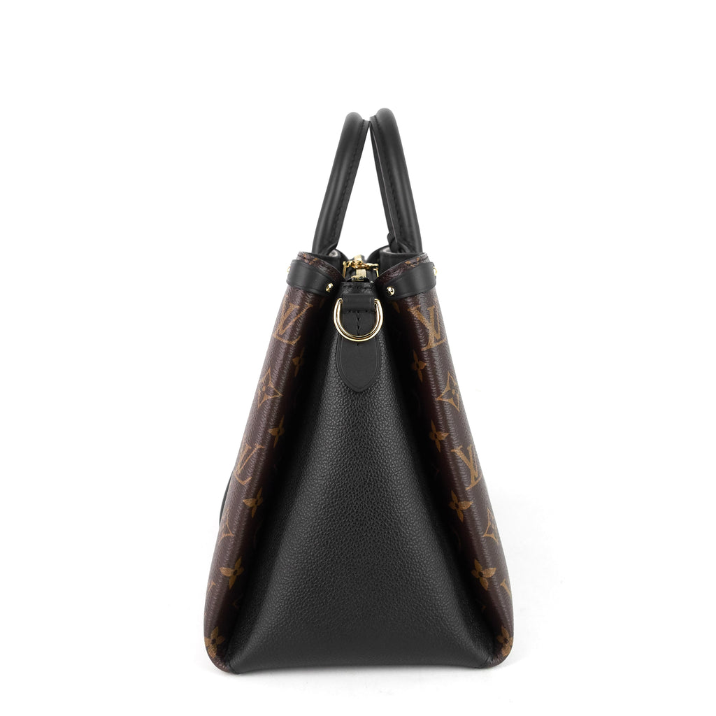 Louis Vuitto Soufflot MM Monogram Canvas and Coloured Leather Bag