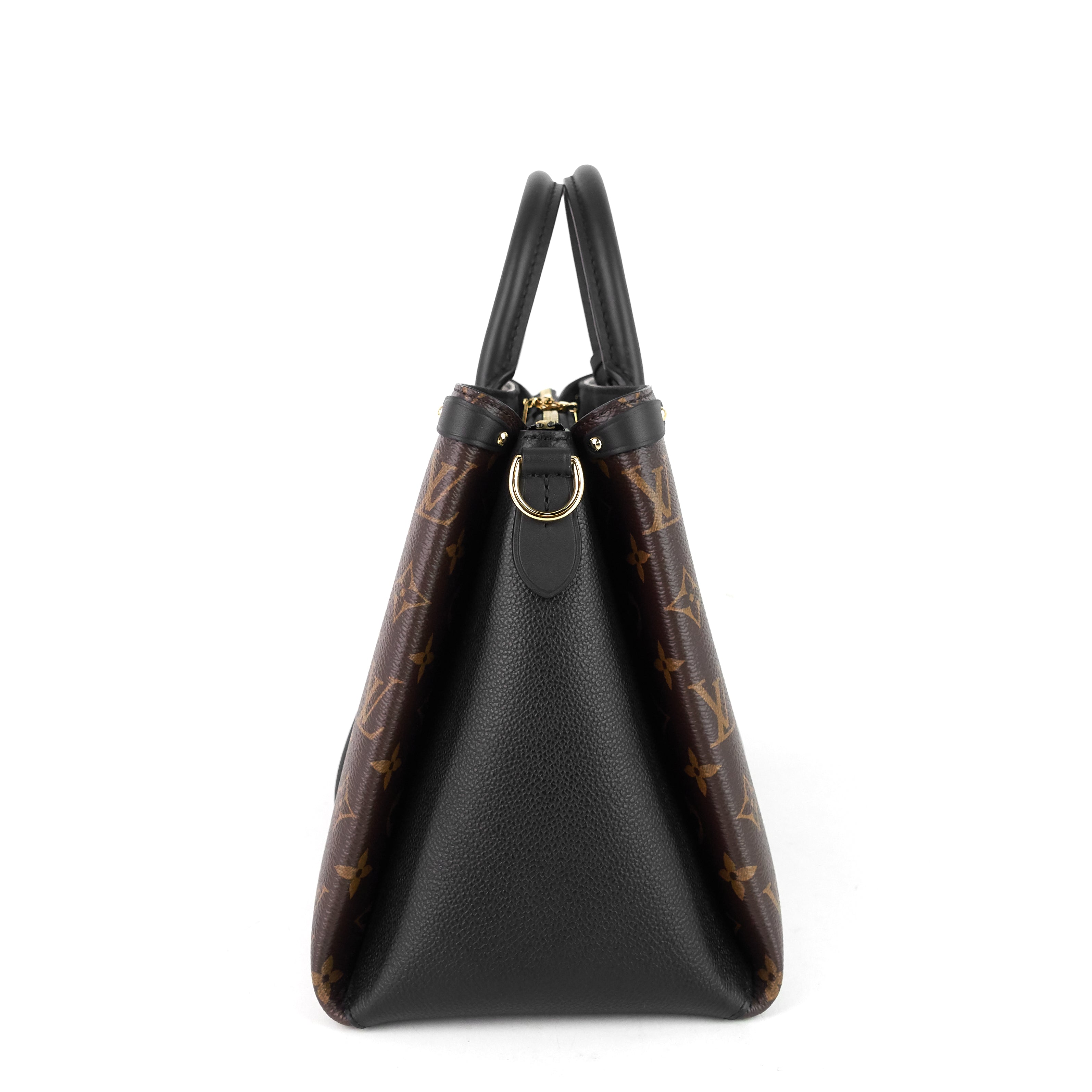 Louis Vuitto Soufflot MM Monogram Canvas and Coloured Leather Bag