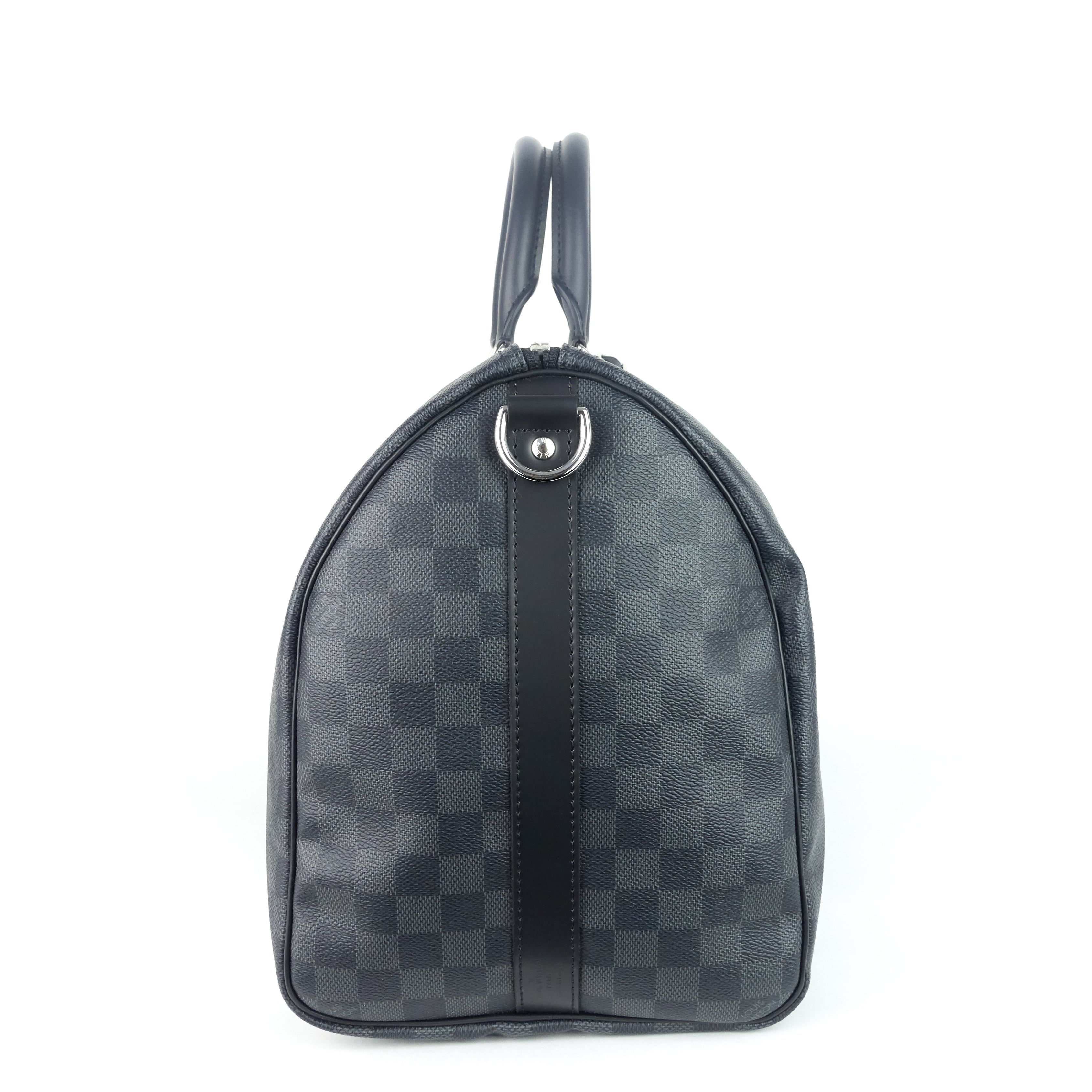 Louis Vuitto Keepall 45 BandouliÃ¨re My LV Heritage Damier Graphite Bag