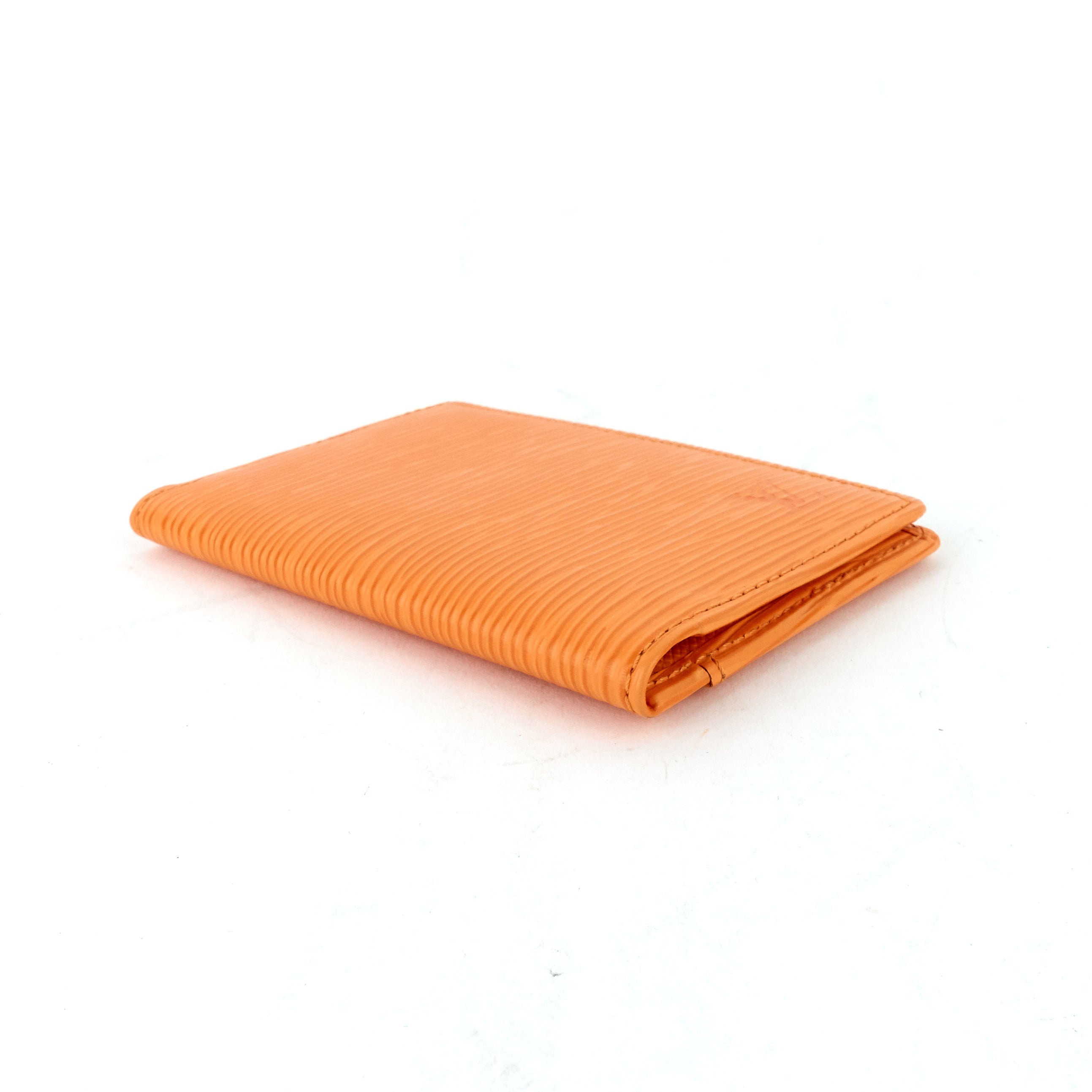 Louis Vuitto Orange Epi Leather Card Holder