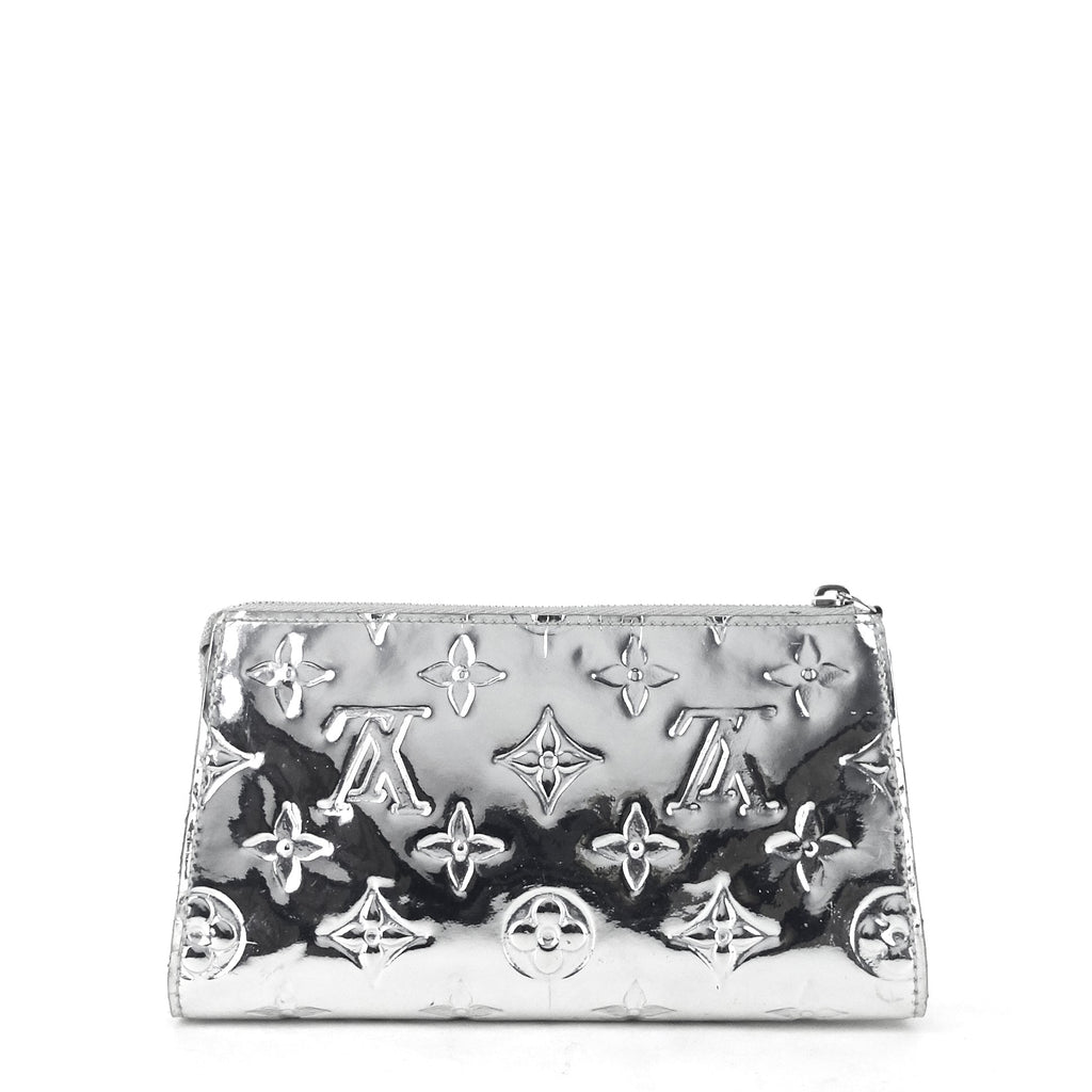 Louis Vuitto Miroir Trousse Silver Patent Leather Cosmetic Case