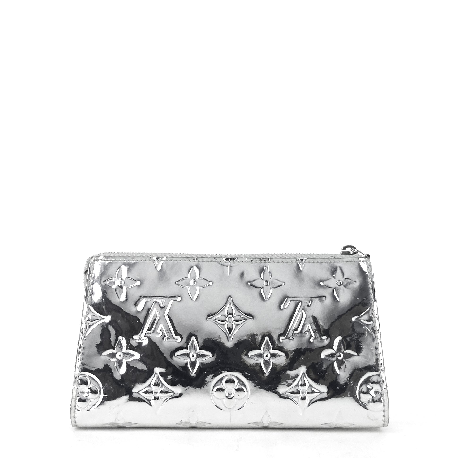 Louis Vuitto Miroir Trousse Silver Patent Leather Cosmetic Case