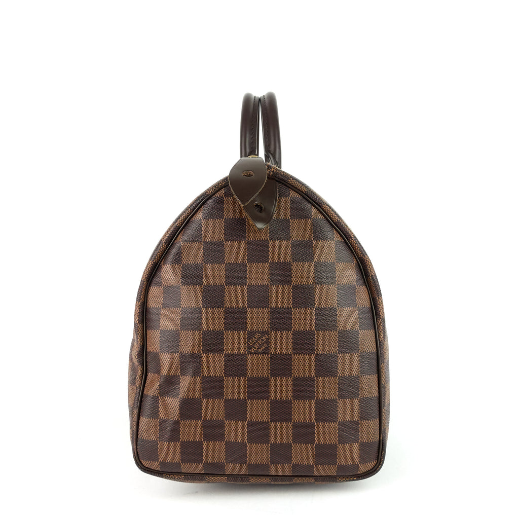 Louis Vuitto Speedy 35 Damier Ebene Canvas Bag