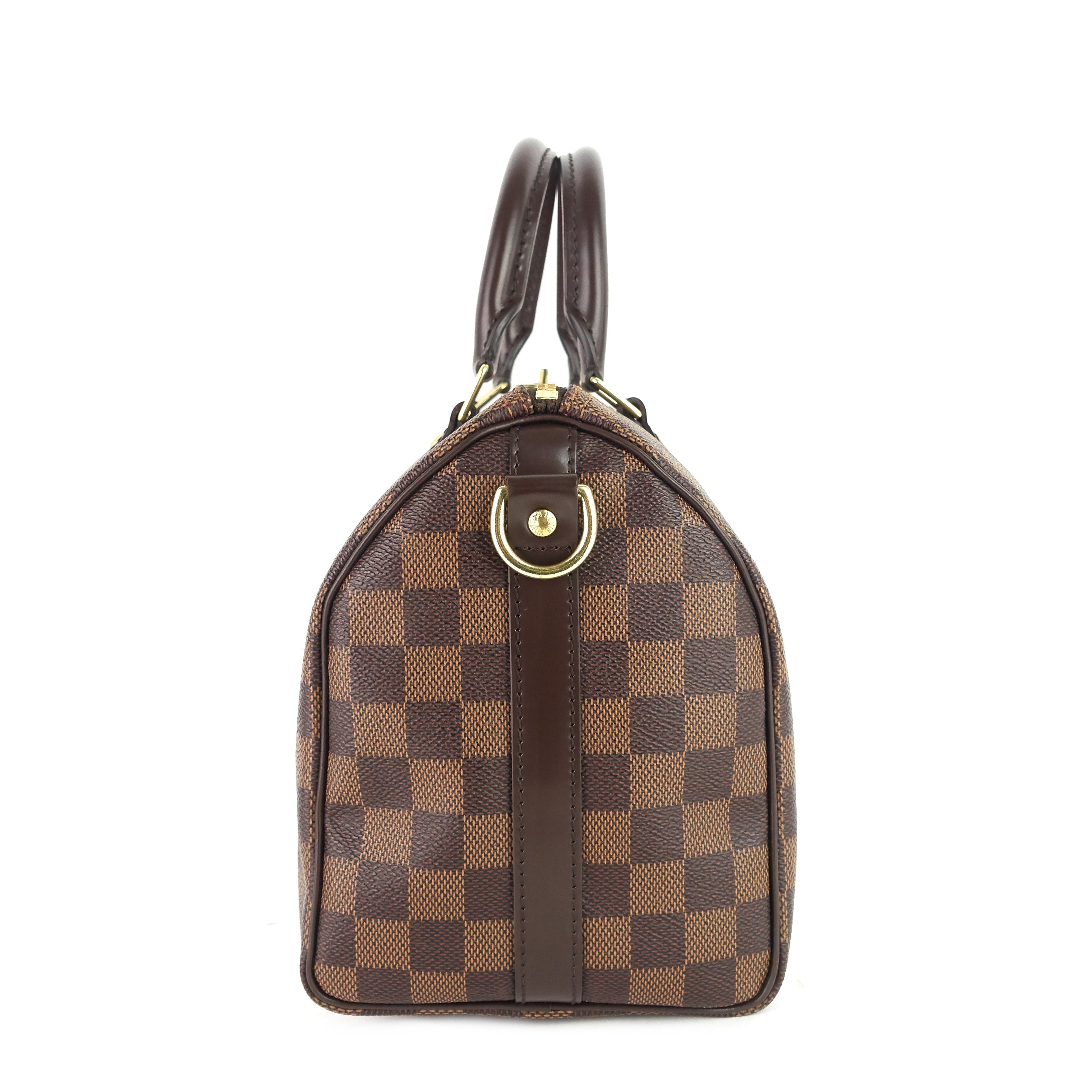 Louis Vuitto Speedy BandouliÃ¨re 25 Damier Ebene Canvas Bag