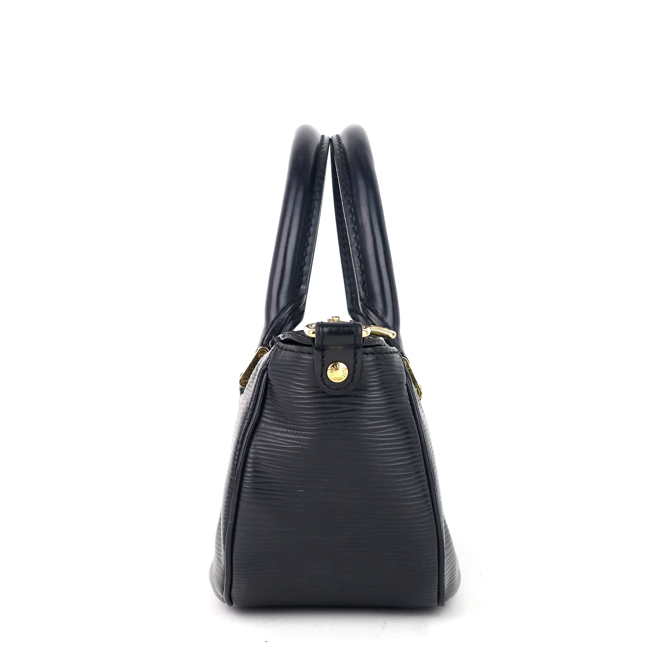 Louis Vuitto Dhanura Black Epi Leather Handbag