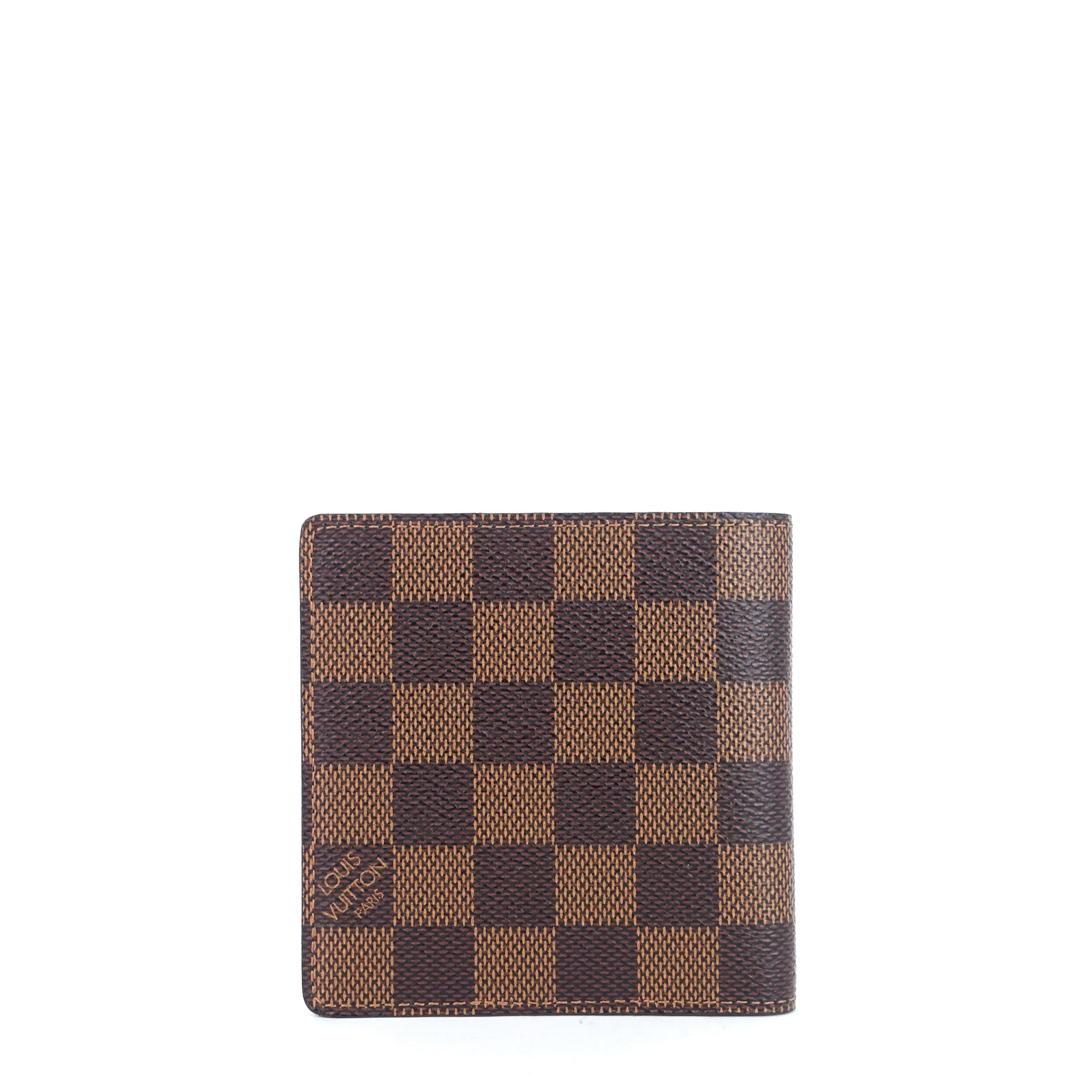 Louis Vuitto Billfold Damier Ebene Canvas Wallet