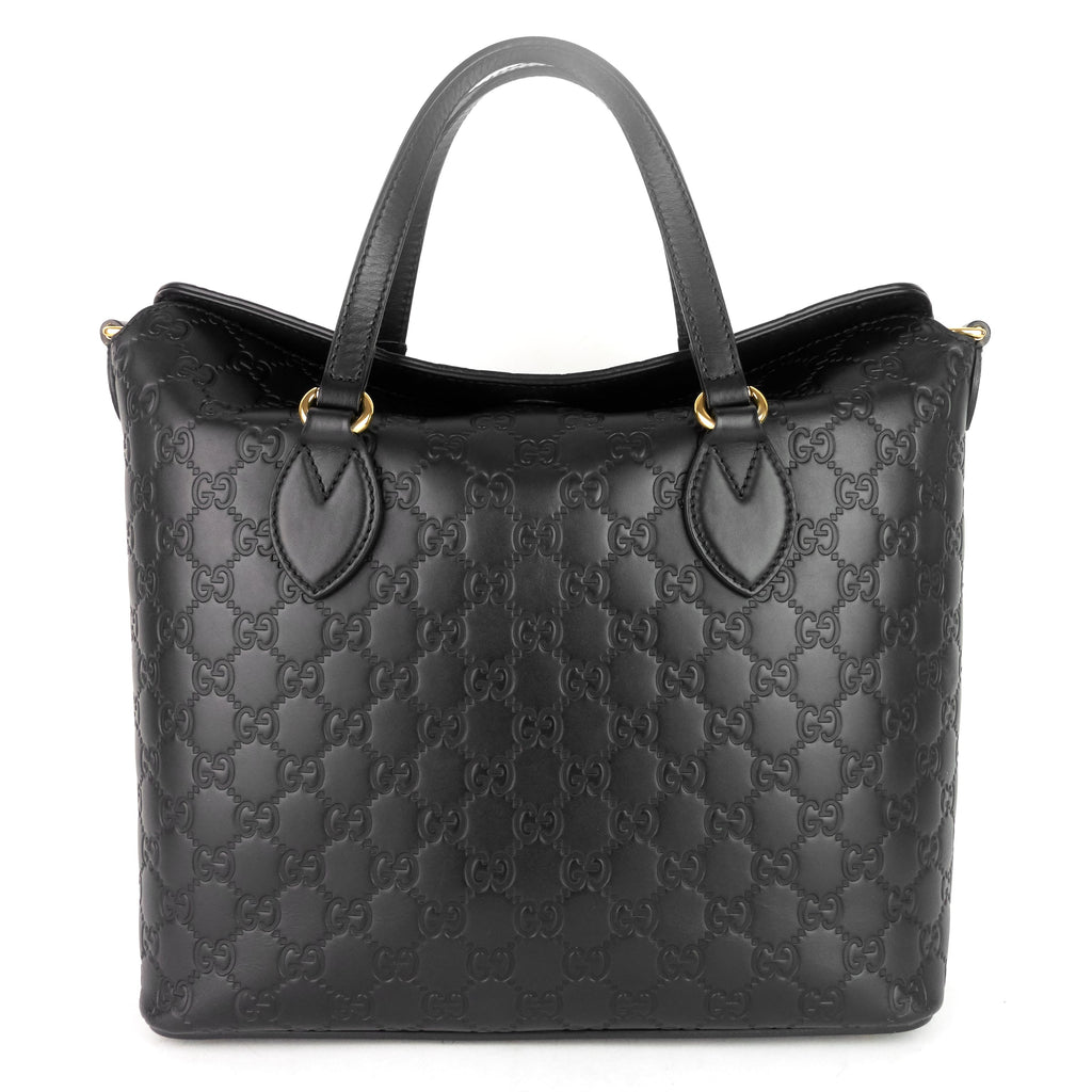 Gucci Signature Top Handle Guccissima Bag